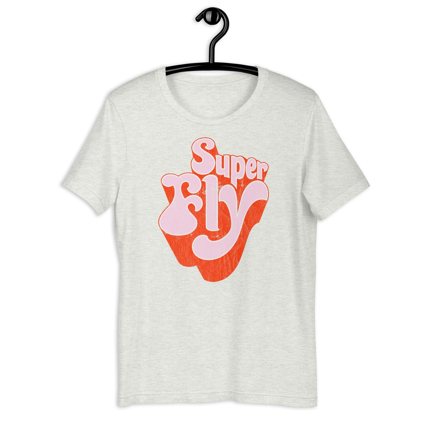 Super Fly (Pink) 70s Blaxploitation Funk Distressed Softstyle Tee