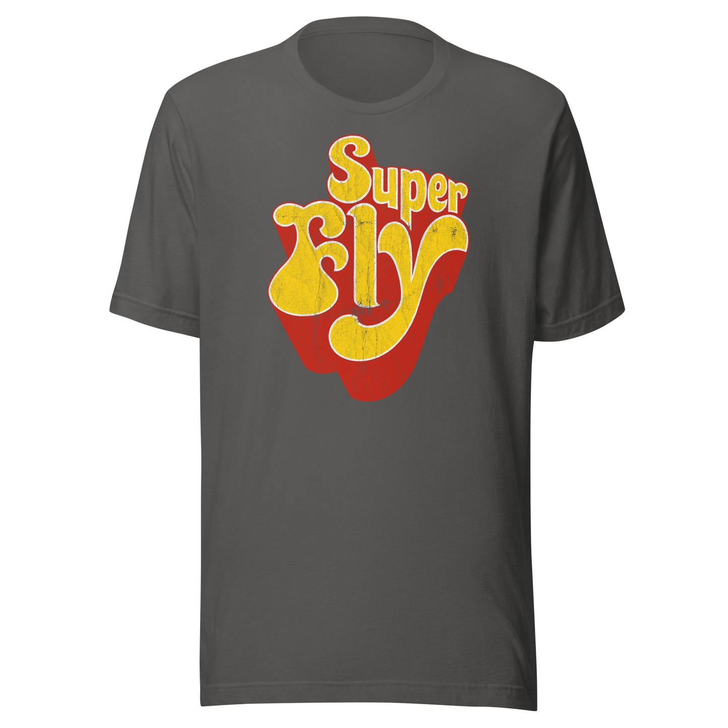 Super Fly (Yellow) 70s Blaxploitation Funk Distressed Softstyle Tee