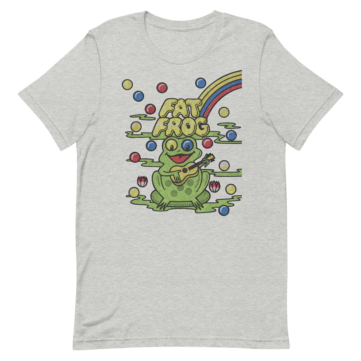Fat Frog Vintage Gumball Ice Cream Retro Distressed Softstyle Unisex Tee