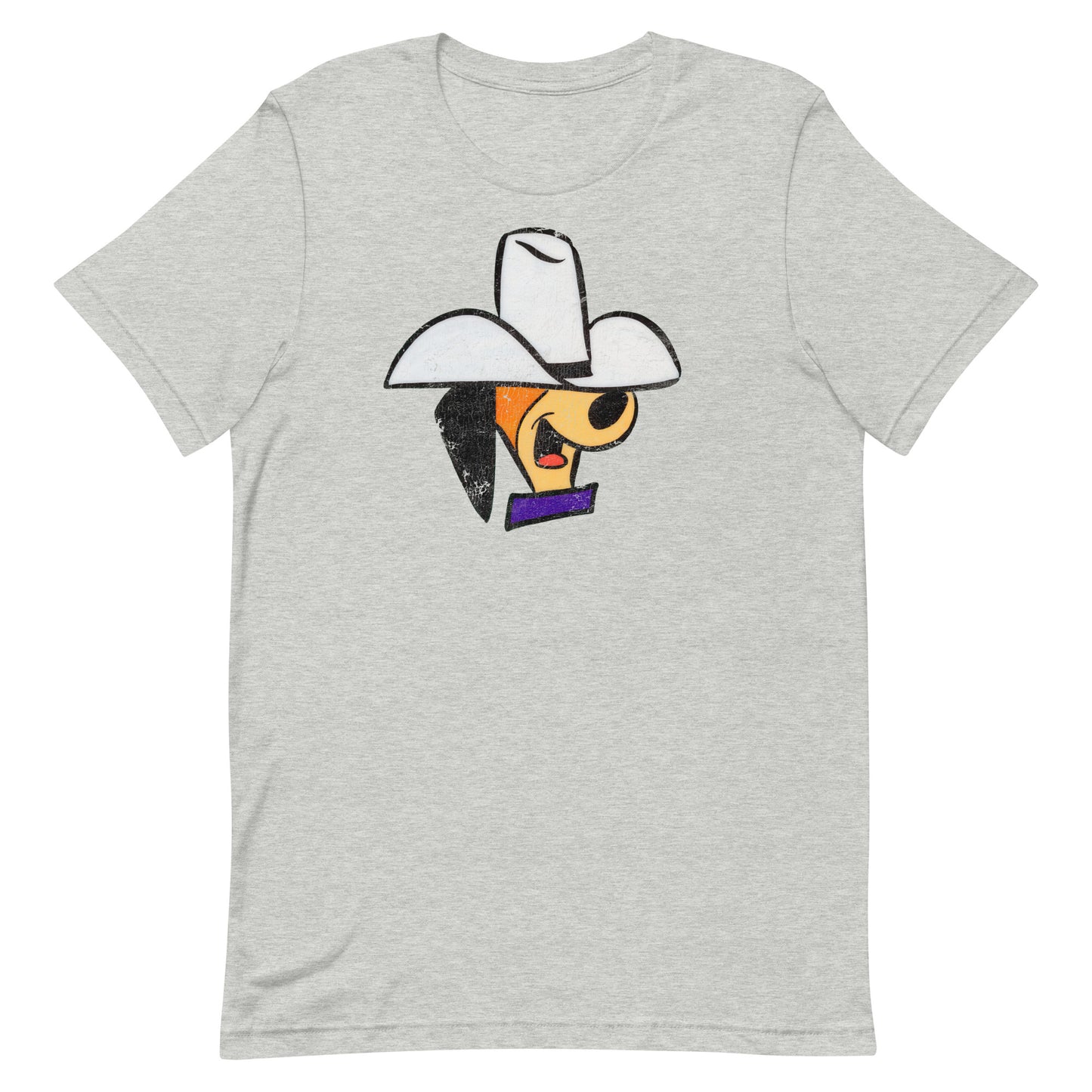 Cowboy Daddy Doggy Retro Cartoon Distressed Softstyle Tee