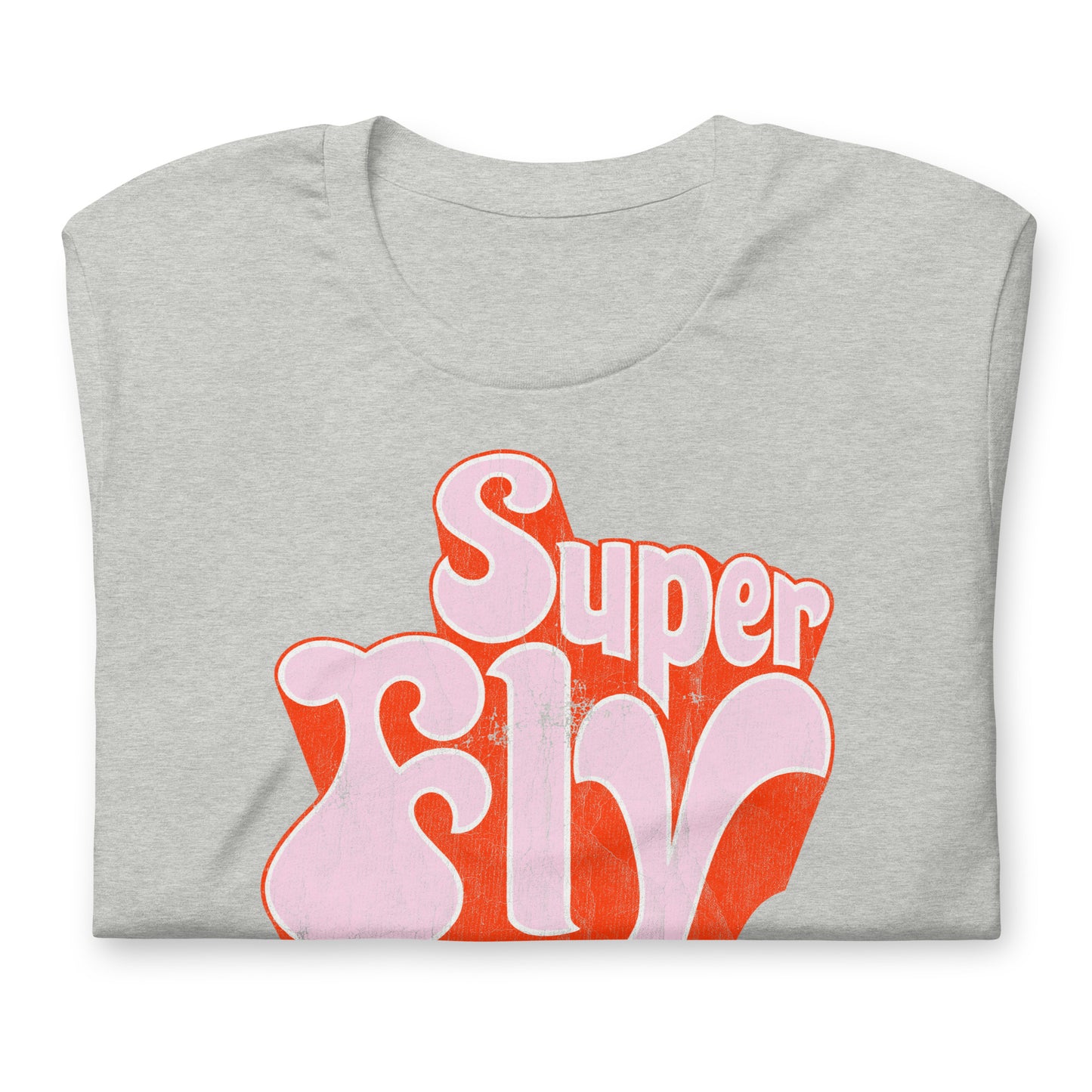 Super Fly (Pink) 70s Blaxploitation Funk Distressed Softstyle Tee