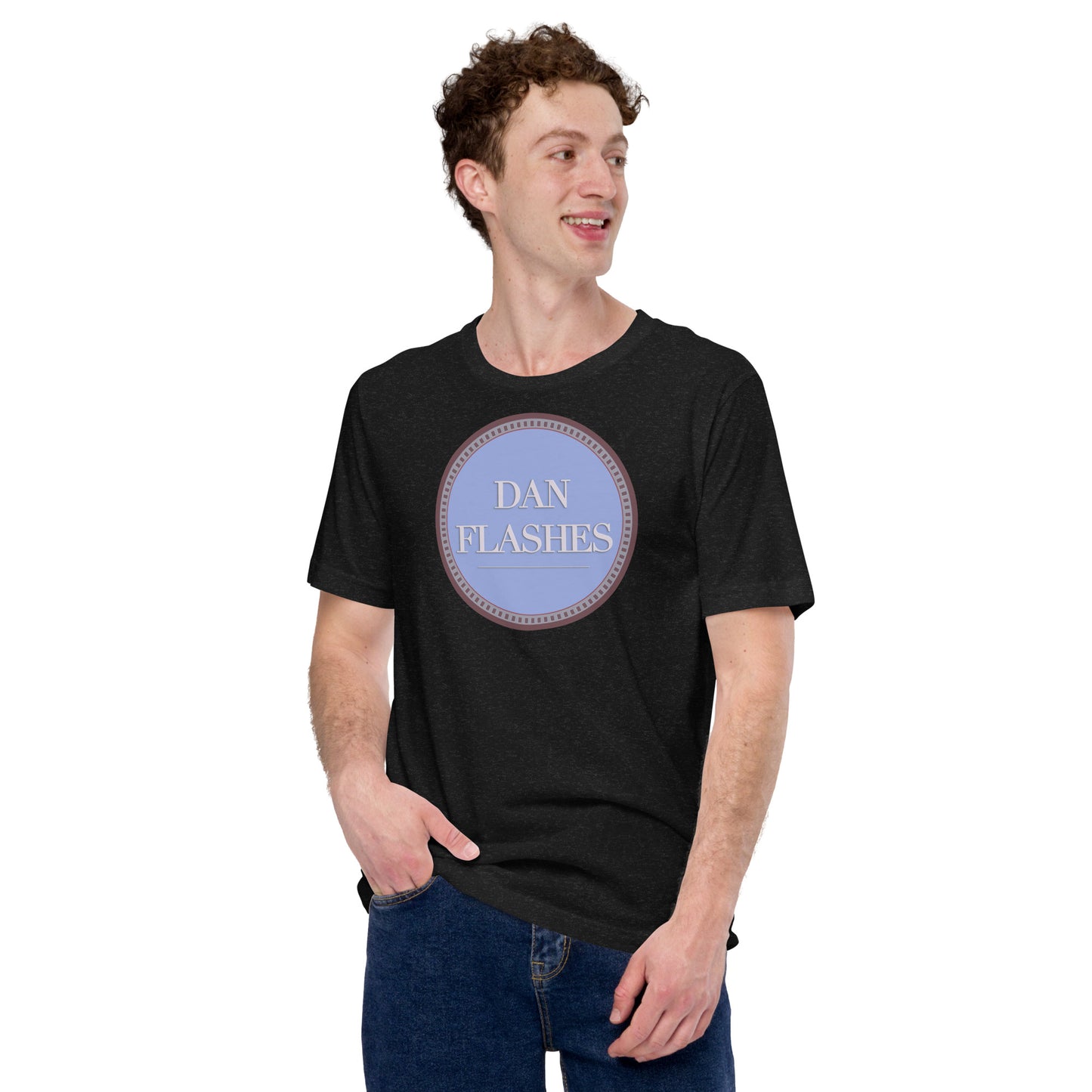 DAN FLASHES Sign Logo | I Think You Should Leave Softstyle Unisex T-Shirt