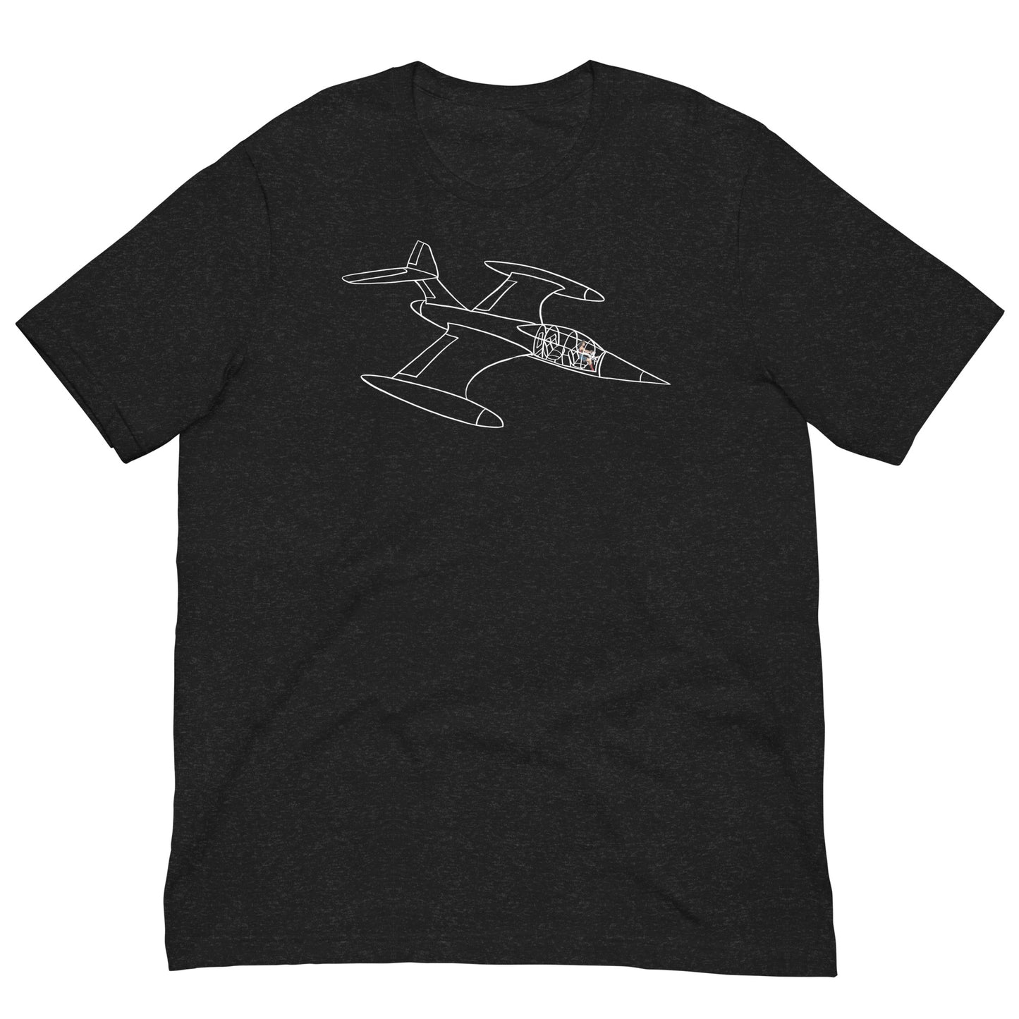 Invisible Jet Negative Space Softstyle Unisex Tee