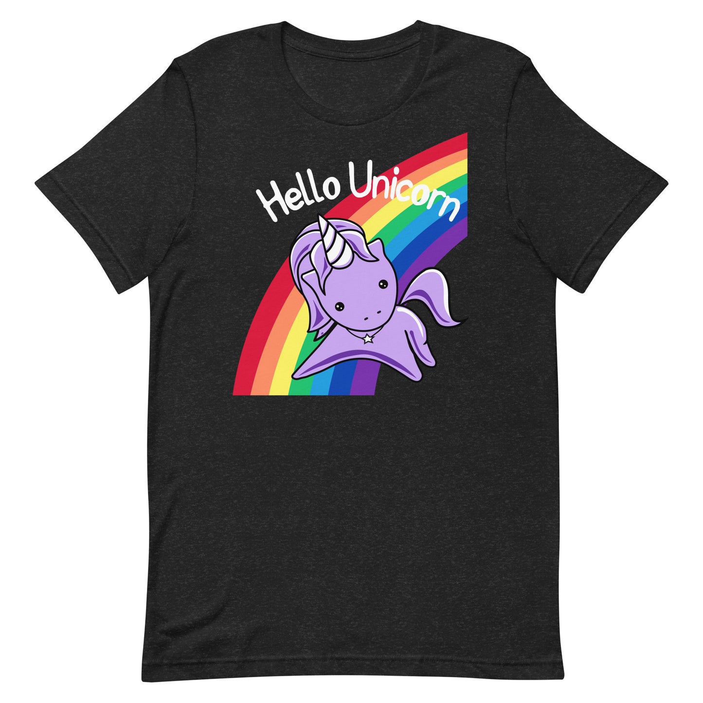 Hello Unicorn Cute Pastel Rainbow Fantasy Altered Carbon Softstyle Unisex T-Shirt