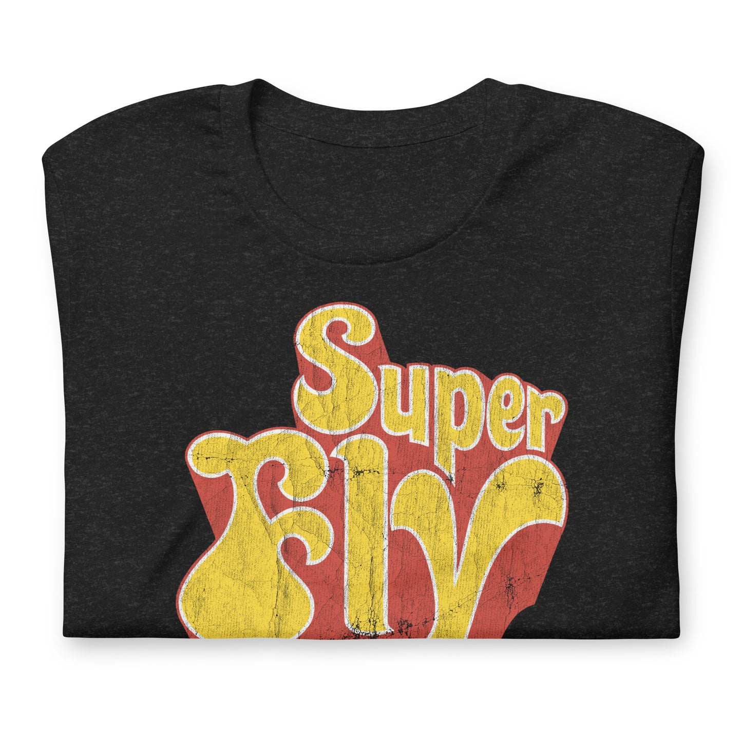 Super Fly (Yellow) 70s Blaxploitation Funk Distressed Softstyle Tee
