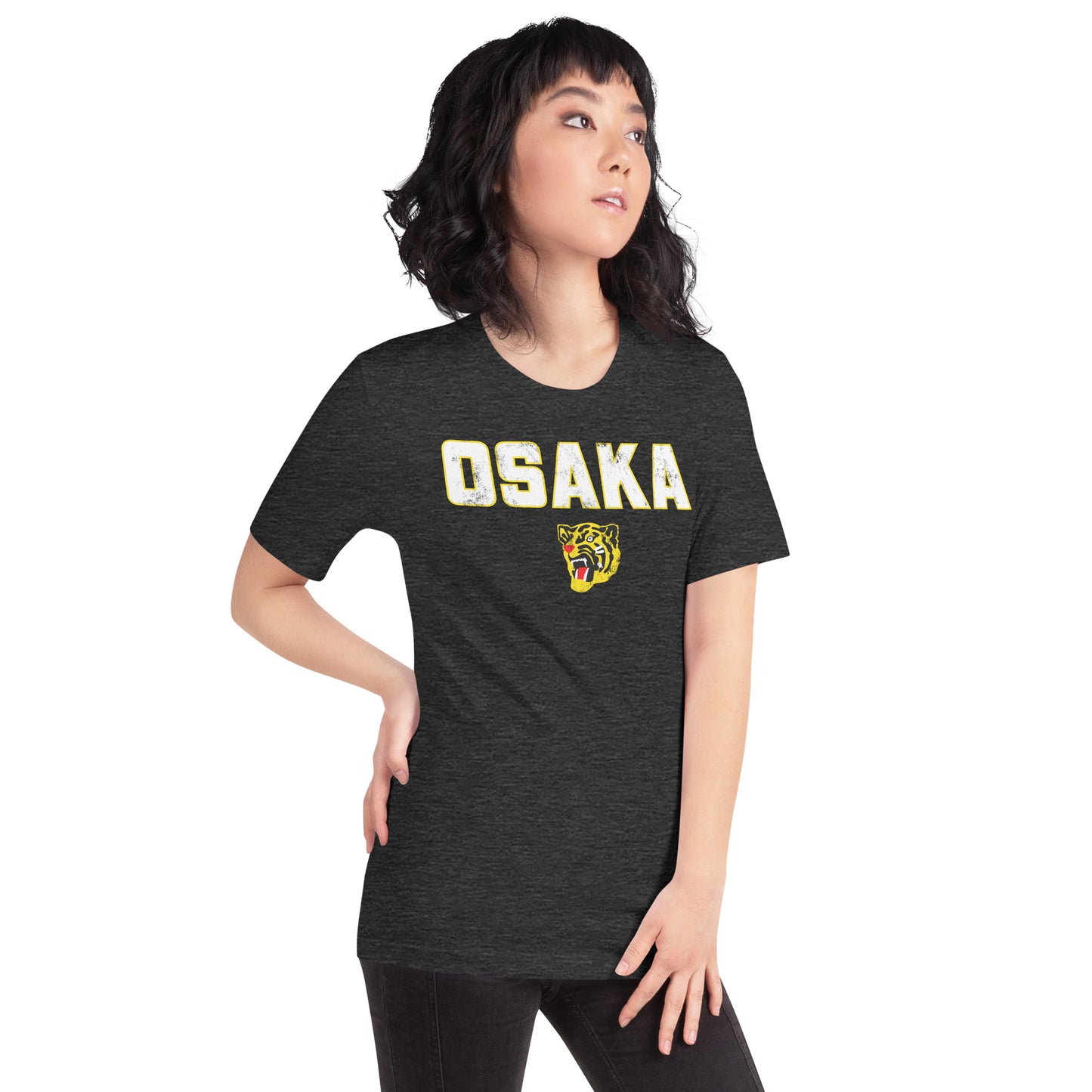 Osaka Tigers (White) Vintage Japanese Baseball Distressed Softstyle Tee