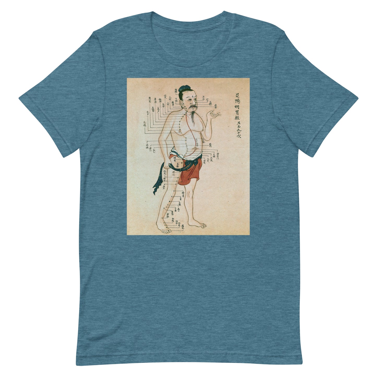 Dim-Mak Ancient Pressure Point Meridian Parchment Softstyle T-Shirt