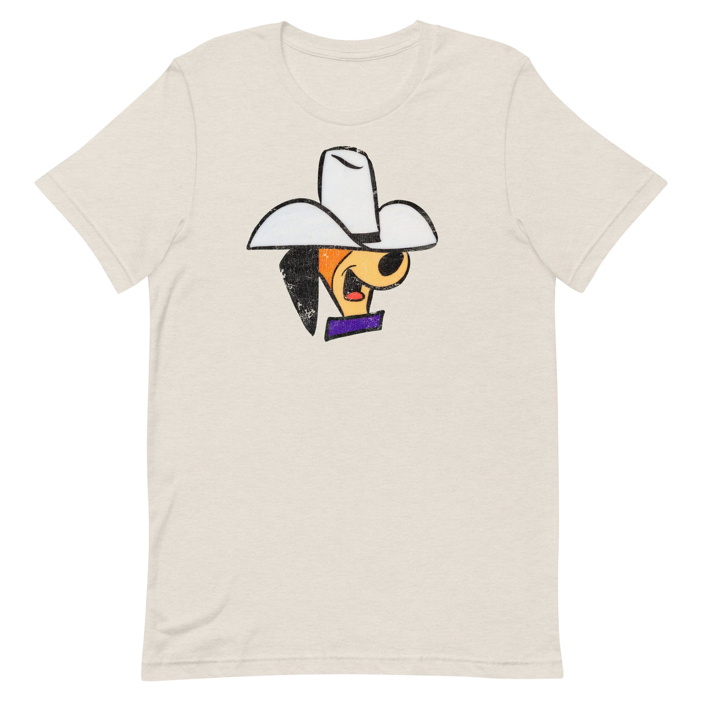 Cowboy Daddy Doggy Retro Cartoon Distressed Softstyle Tee