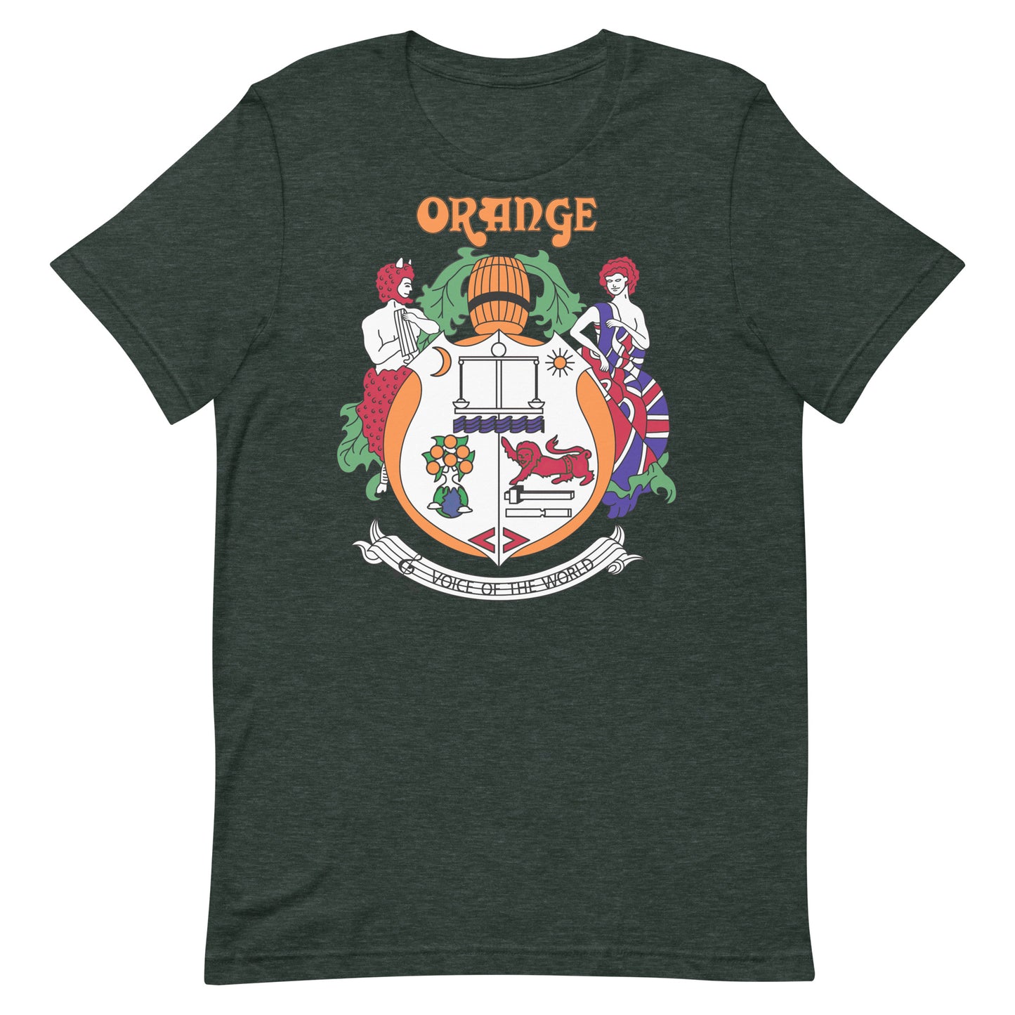 Orange Vintage Crest Softstyle Unisex Tee