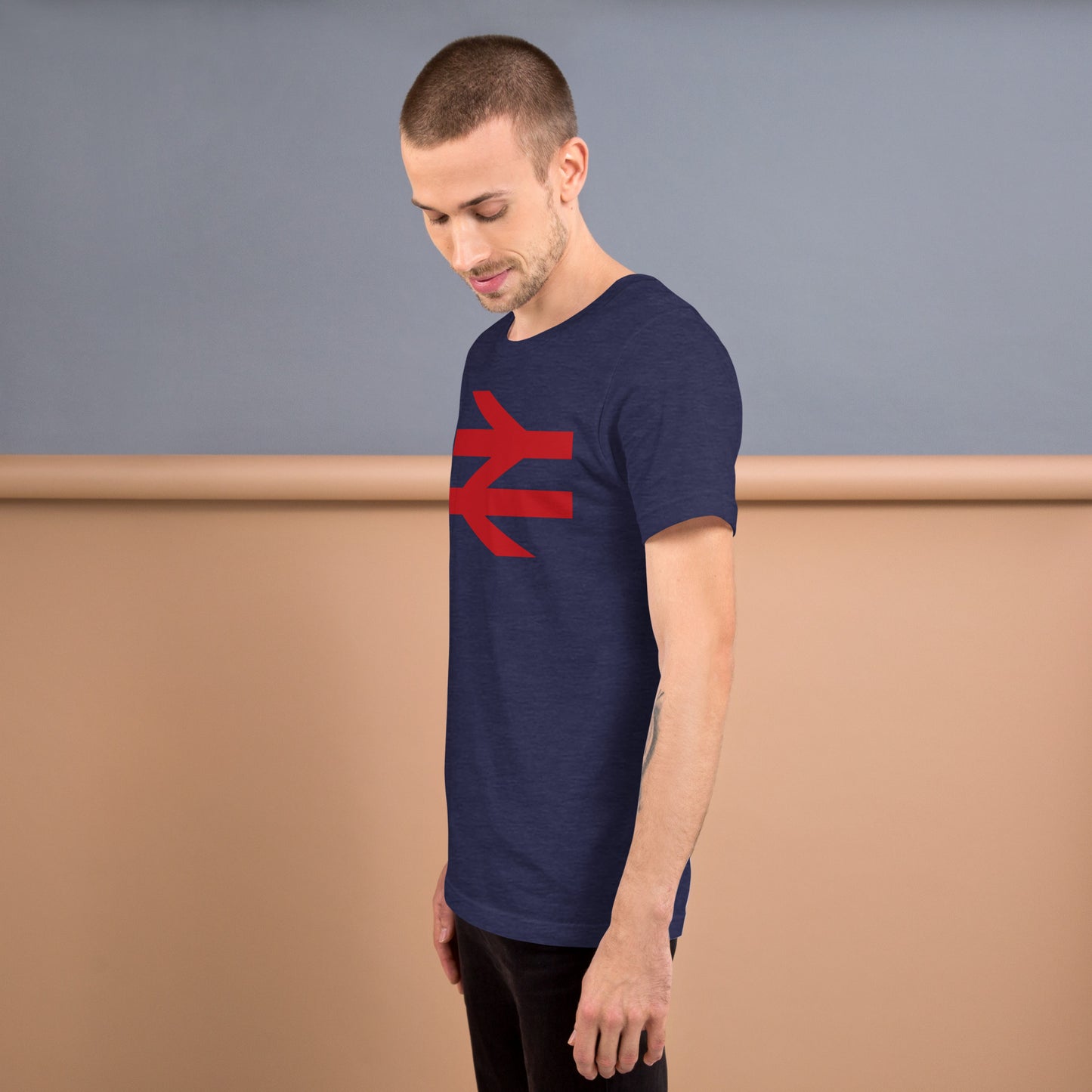 British Rail Double Arrow Logo As Worn By Damon Albarn Softstyle Unisex Tee