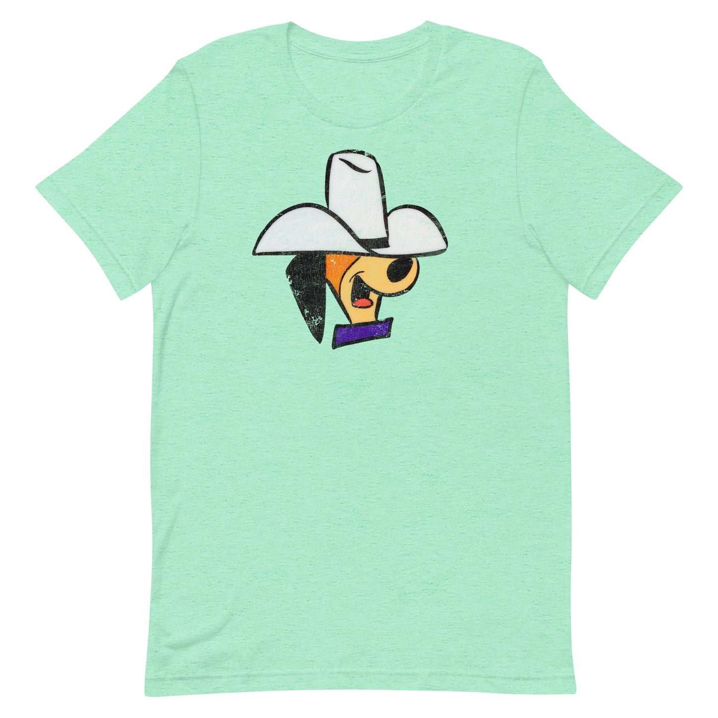 Cowboy Daddy Doggy Retro Cartoon Distressed Softstyle Tee