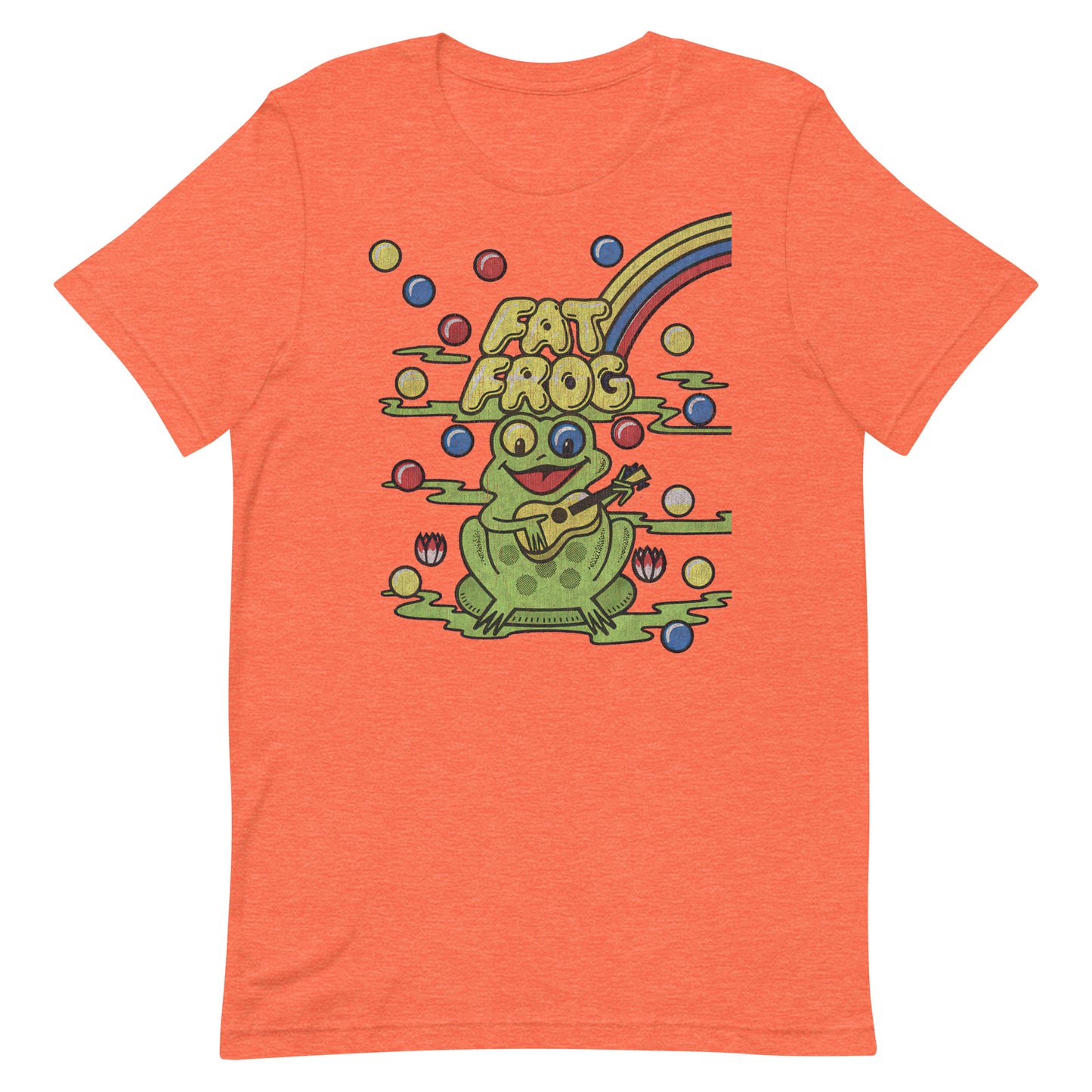 Fat Frog Vintage Gumball Ice Cream Retro Distressed Softstyle Unisex Tee