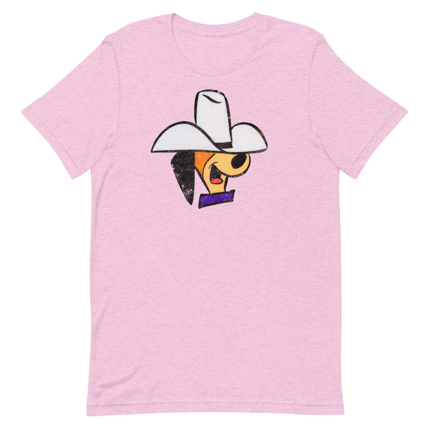 Cowboy Daddy Doggy Retro Cartoon Distressed Softstyle Tee