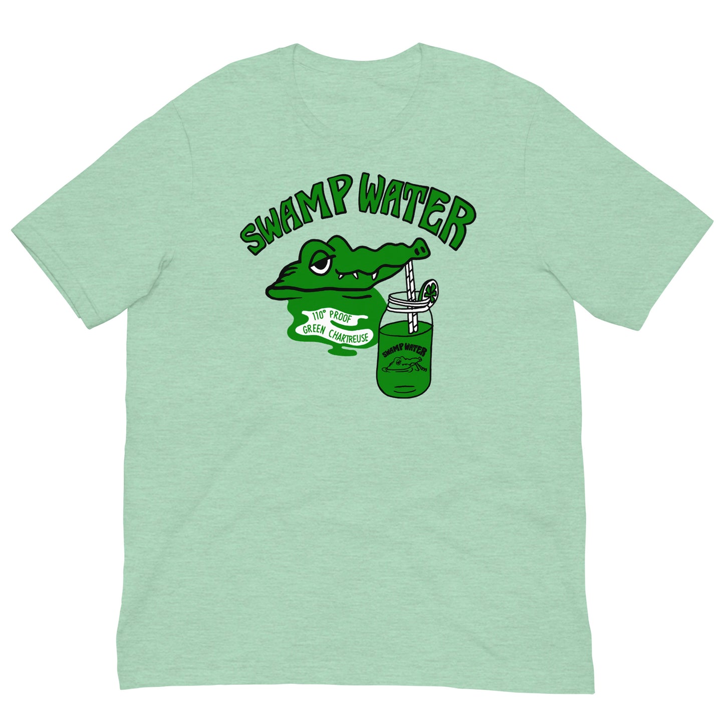 Swamp Water Green Chartreuse As Worn By Joey Ramone Unisex Softstyle Tee
