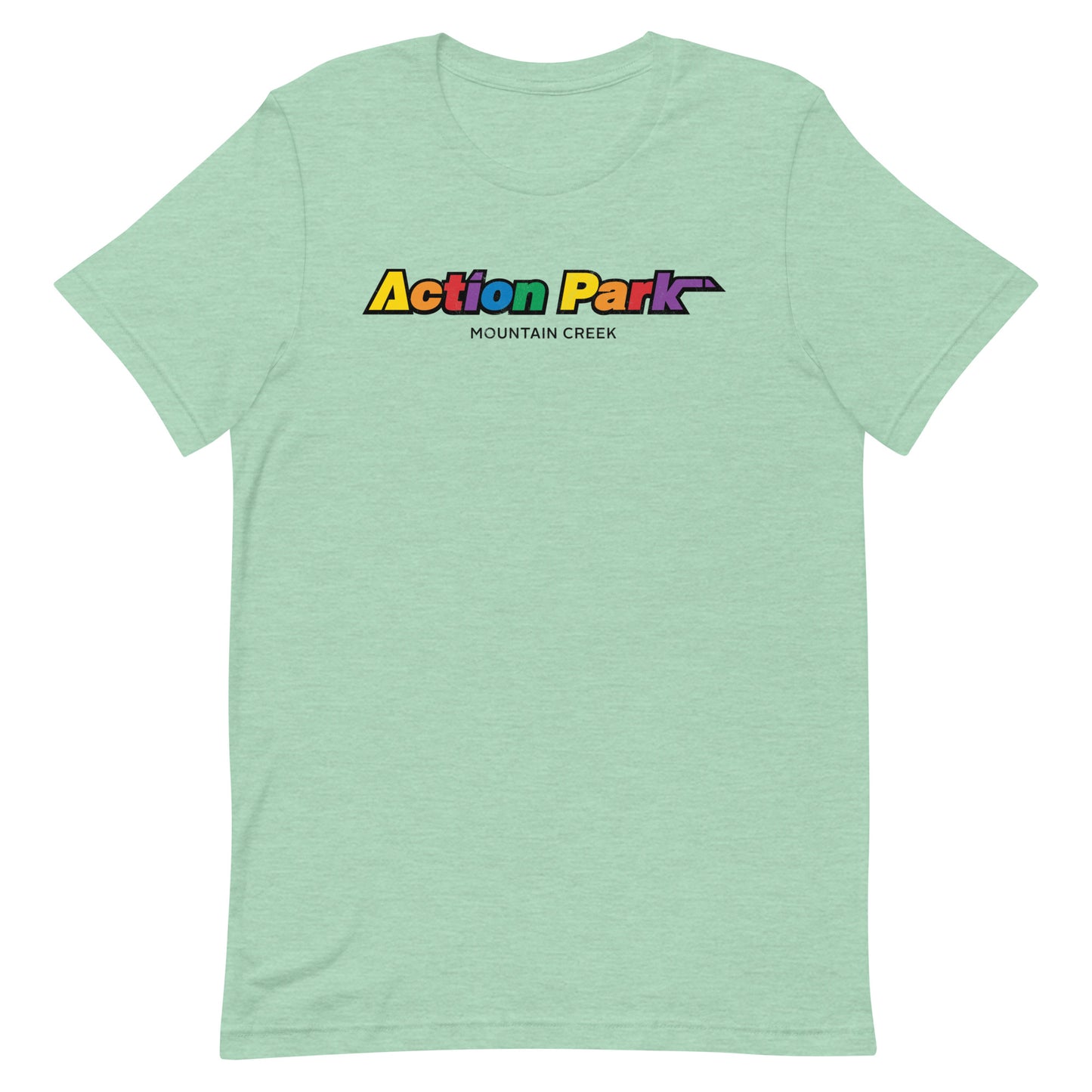 Mountain Creek Theme Park Distressed Vintage Logo Classic Nostalgia Softstyle Tee