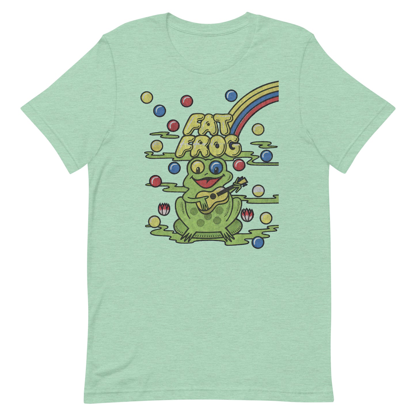 Fat Frog Vintage Gumball Ice Cream Retro Distressed Softstyle Unisex Tee