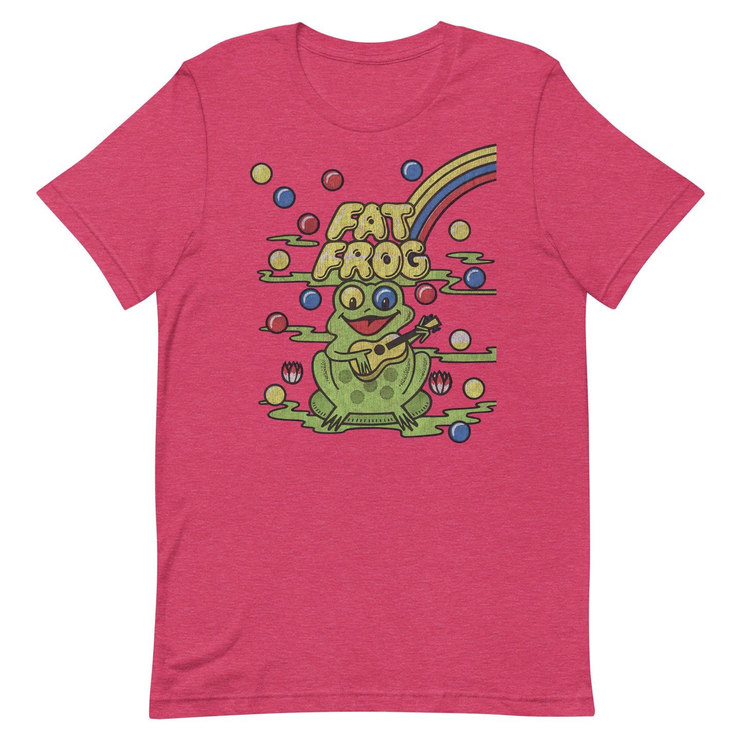 Fat Frog Vintage Gumball Ice Cream Retro Distressed Softstyle Unisex Tee