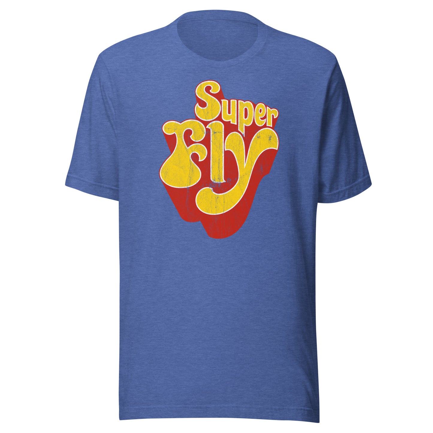 Super Fly (Yellow) 70s Blaxploitation Funk Distressed Softstyle Tee