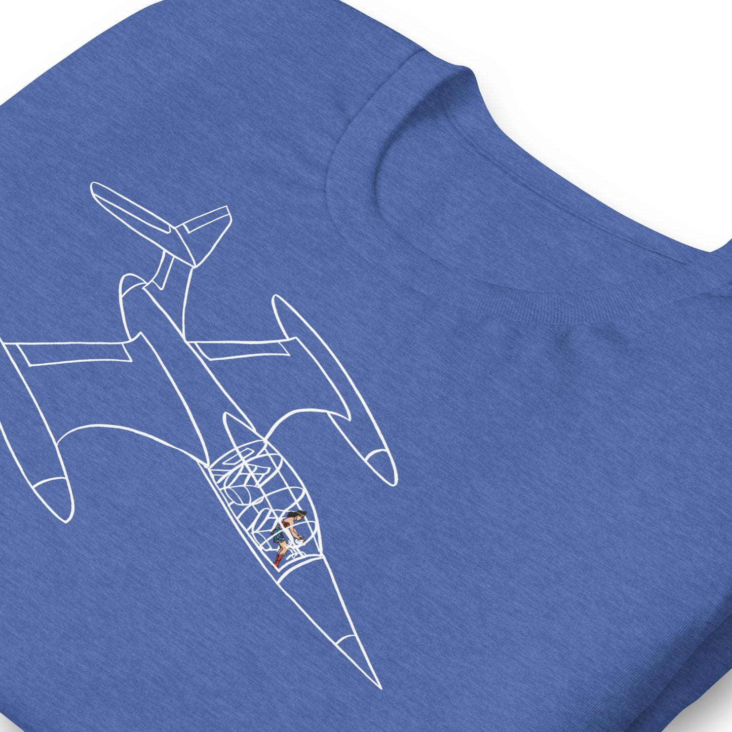 Invisible Jet Negative Space Softstyle Unisex Tee