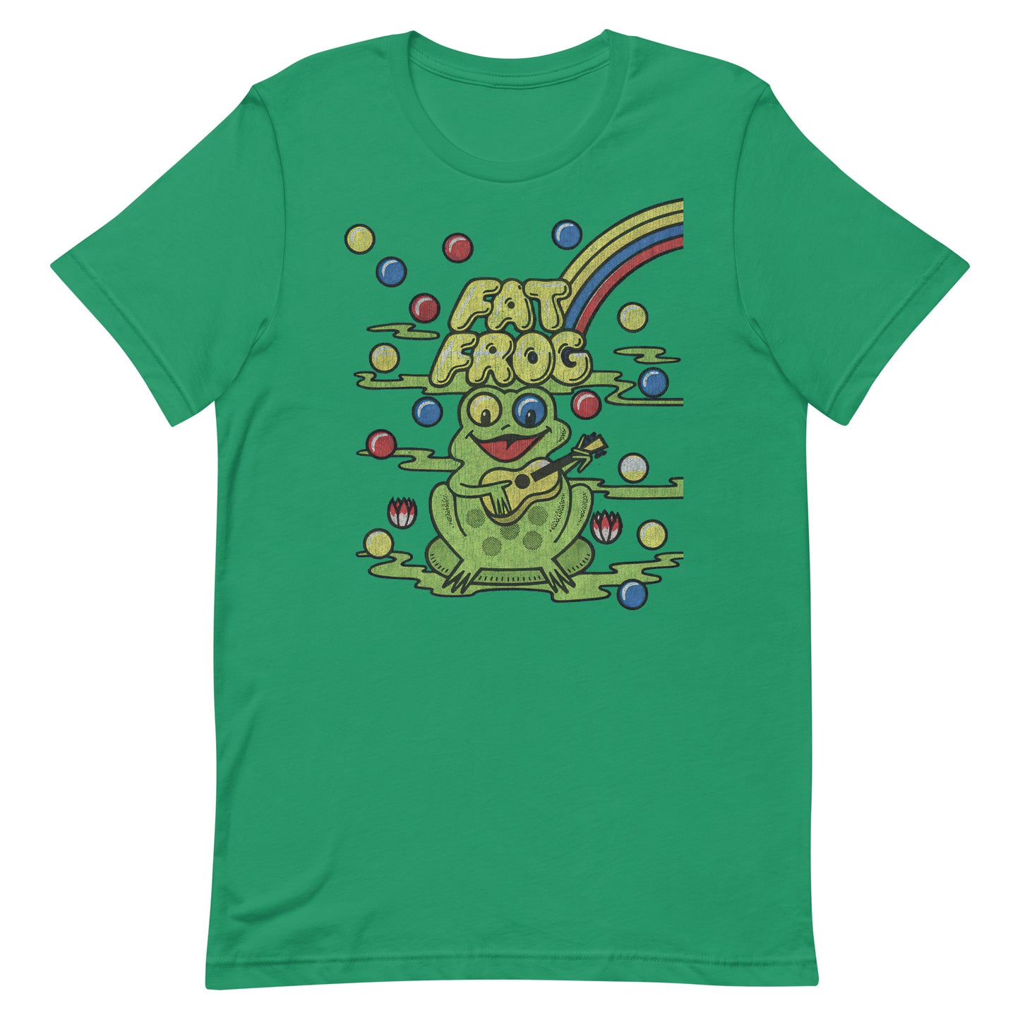 Fat Frog Vintage Gumball Ice Cream Retro Distressed Softstyle Unisex Tee