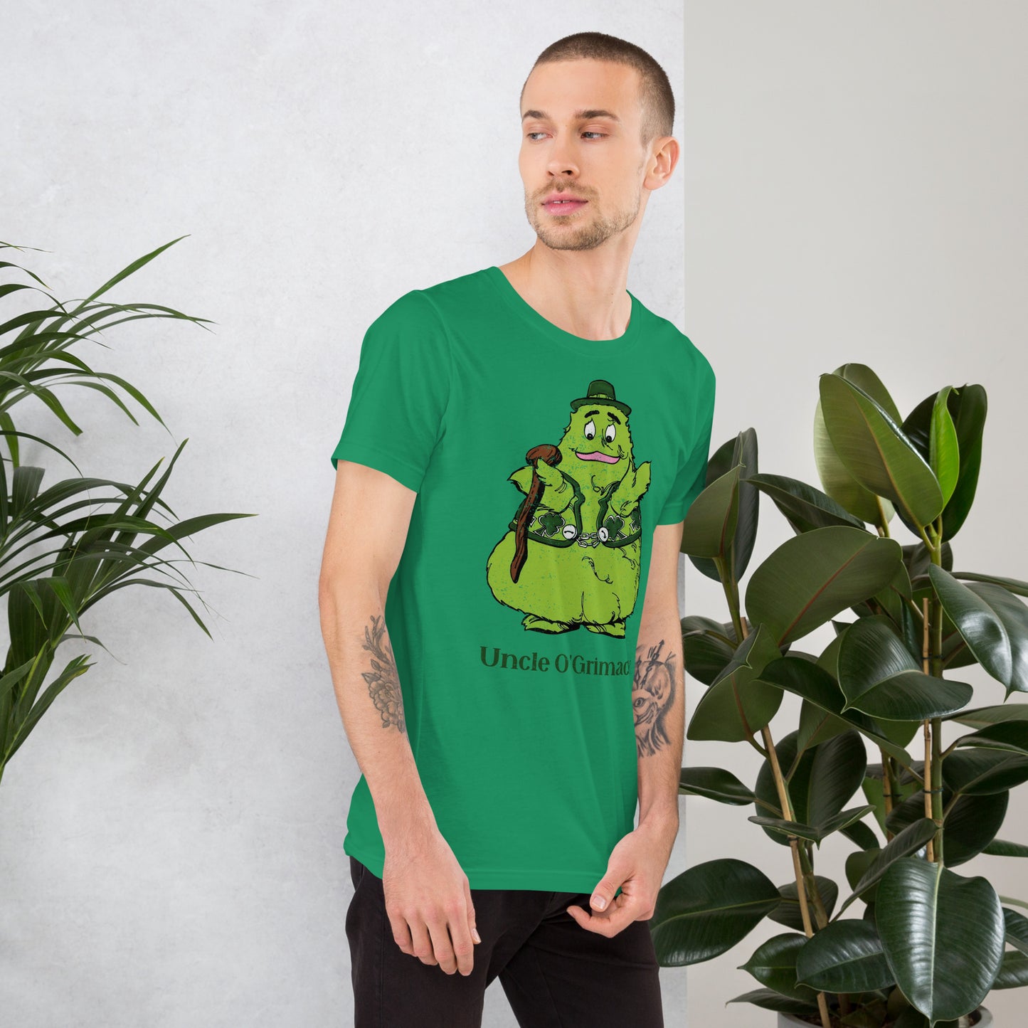 Uncle O’Grimacey Irish McDonaldland Distressed Softstyle T-Shirt