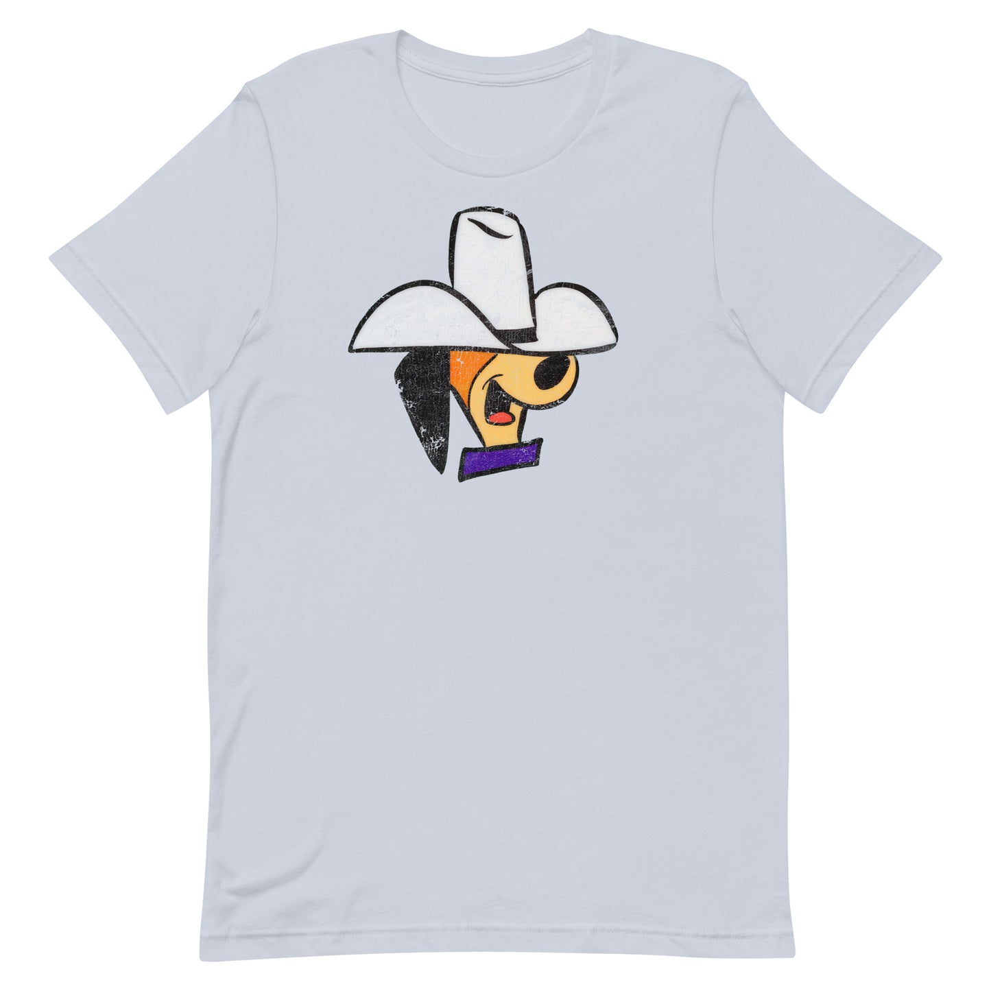 Cowboy Daddy Doggy Retro Cartoon Distressed Softstyle Tee