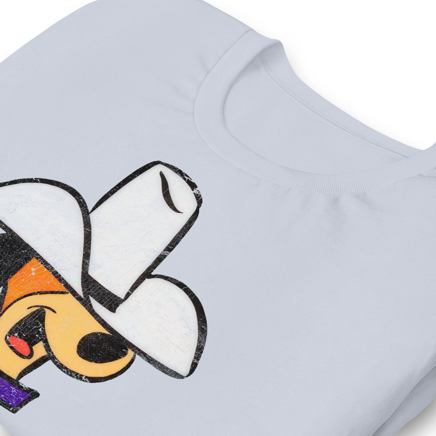 Cowboy Daddy Doggy Retro Cartoon Distressed Softstyle Tee
