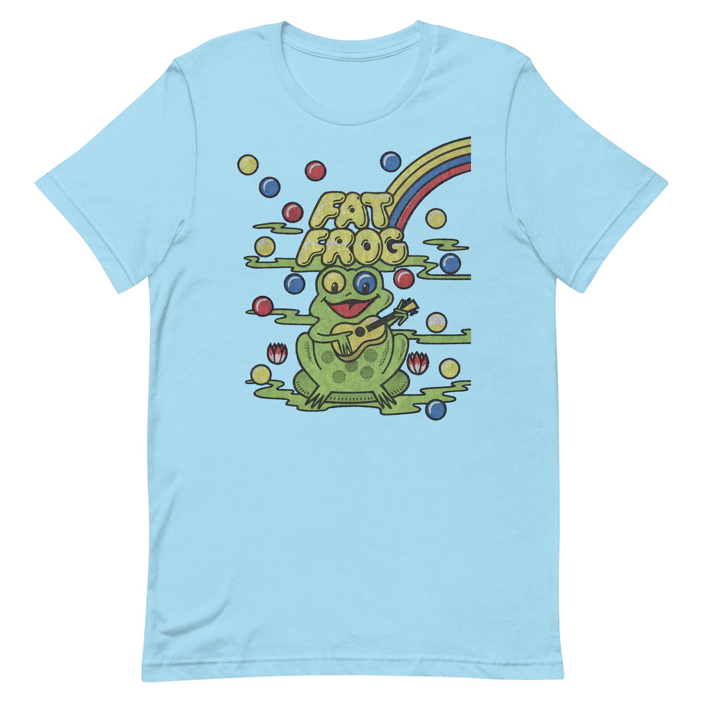 Fat Frog Vintage Gumball Ice Cream Retro Distressed Softstyle Unisex Tee