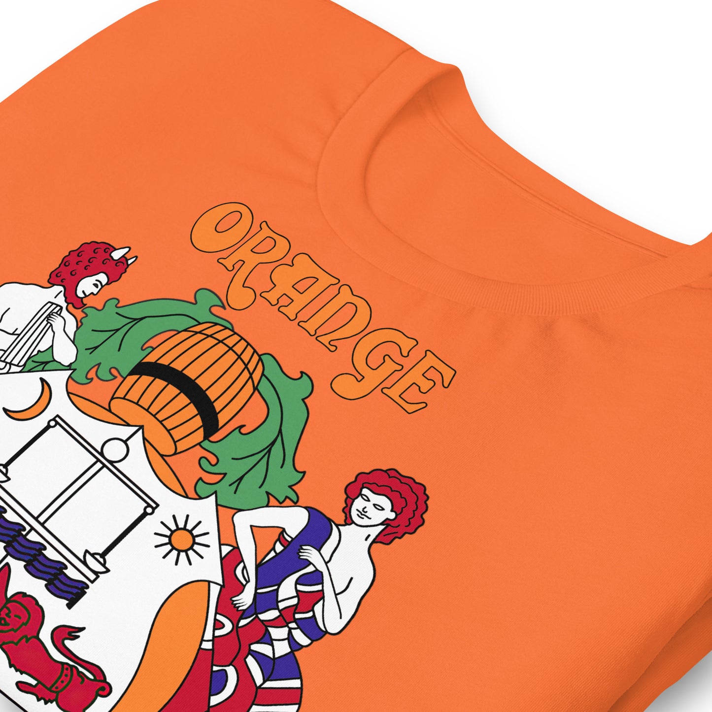 Orange Vintage Crest Softstyle Unisex Tee