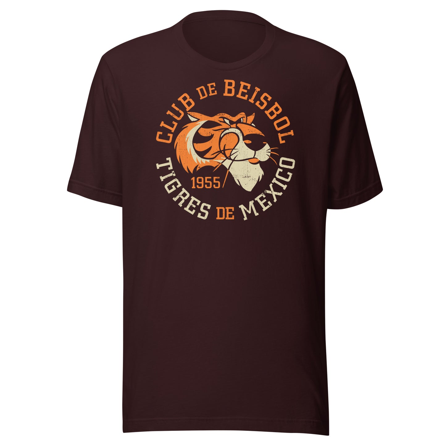Tigres de Mexico 1955 Club De Beisbol Mexico City Tigers Distressed Softstyle Unisex T-Shirt
