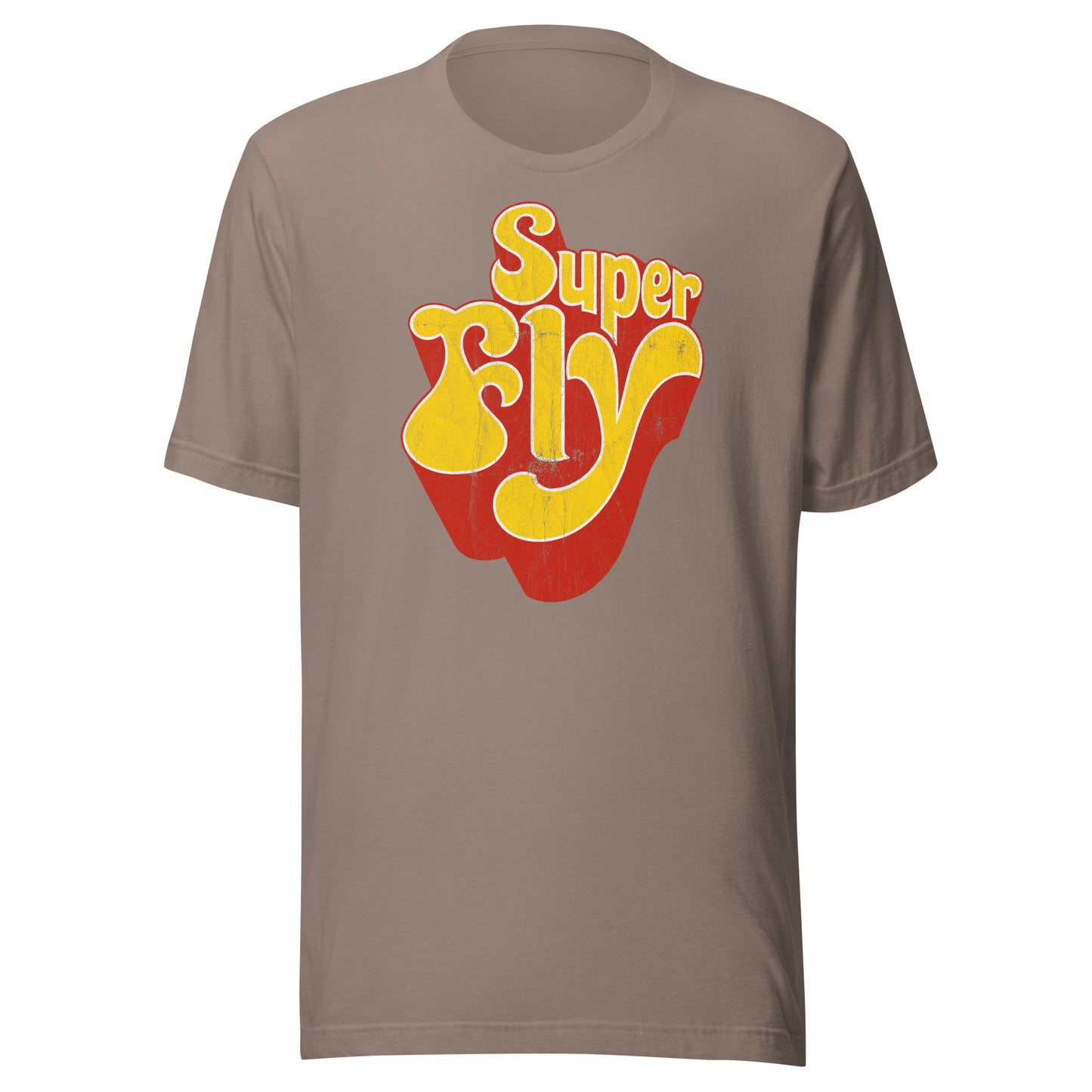 Super Fly (Yellow) 70s Blaxploitation Funk Distressed Softstyle Tee