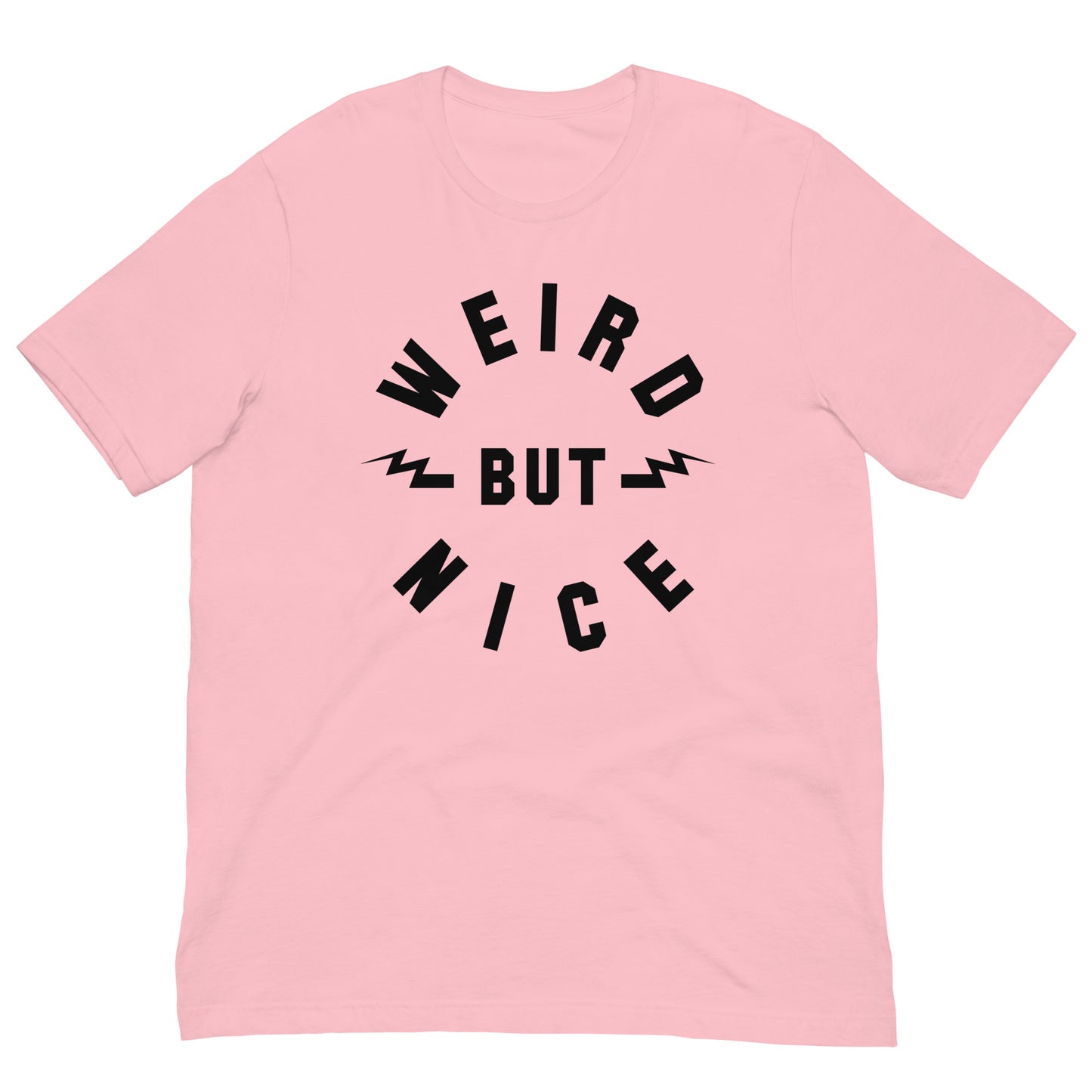WEIRD BUT NICE Lightning Bolts Softstyle Tee | Quirky Positive Retro Inspirational Unisex Classic T-Shirt