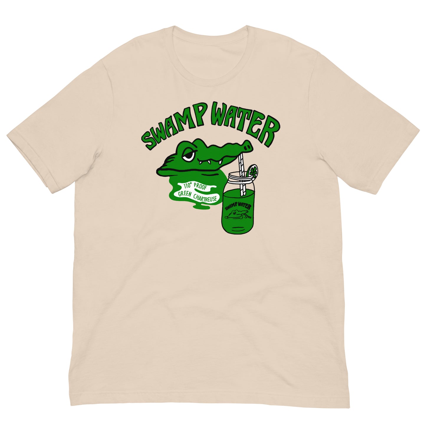 Swamp Water Green Chartreuse As Worn By Joey Ramone Unisex Softstyle Tee