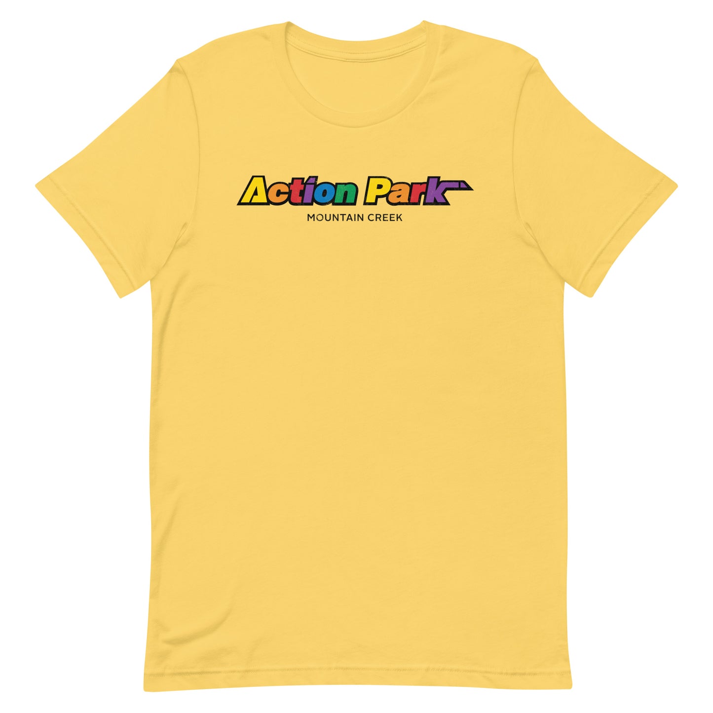 Mountain Creek Theme Park Distressed Vintage Logo Classic Nostalgia Softstyle Tee