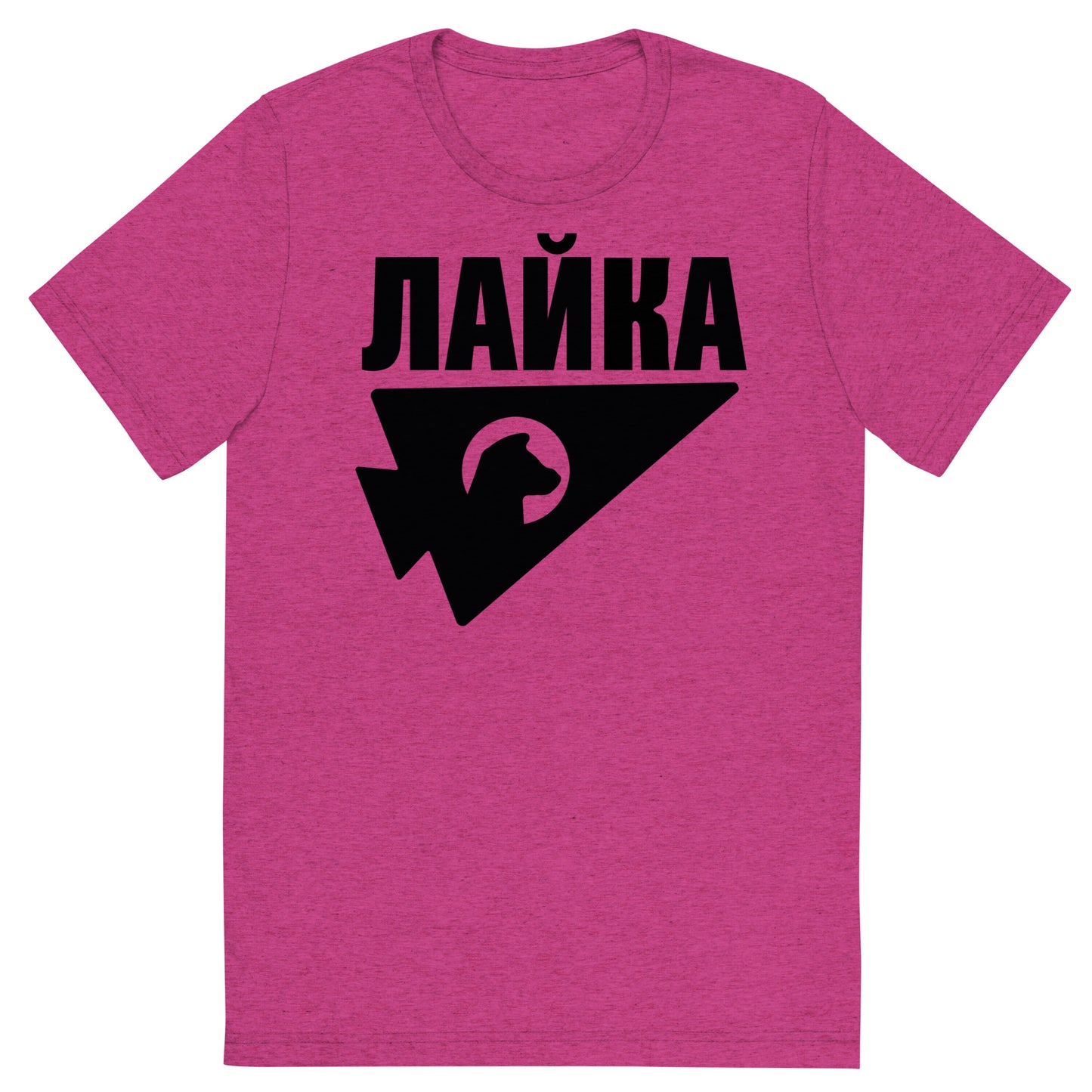 LAIKA The Russian Space Dog Cosplay As Worn by Kate Bishop ЛАЙКА Short Sleeve Tri-Blend T-Shirt
