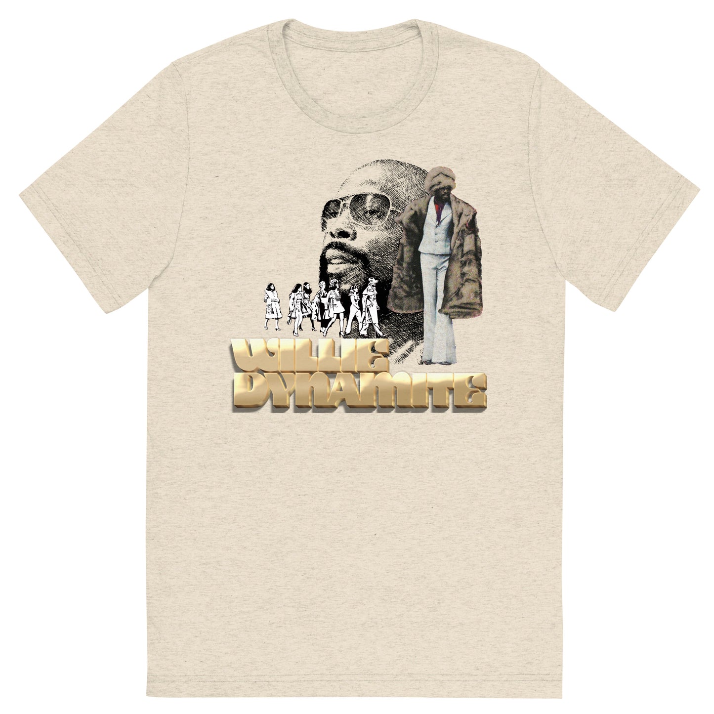 Willie Dynamite 70s Blaxploitation Unisex Tri-Blend Tee
