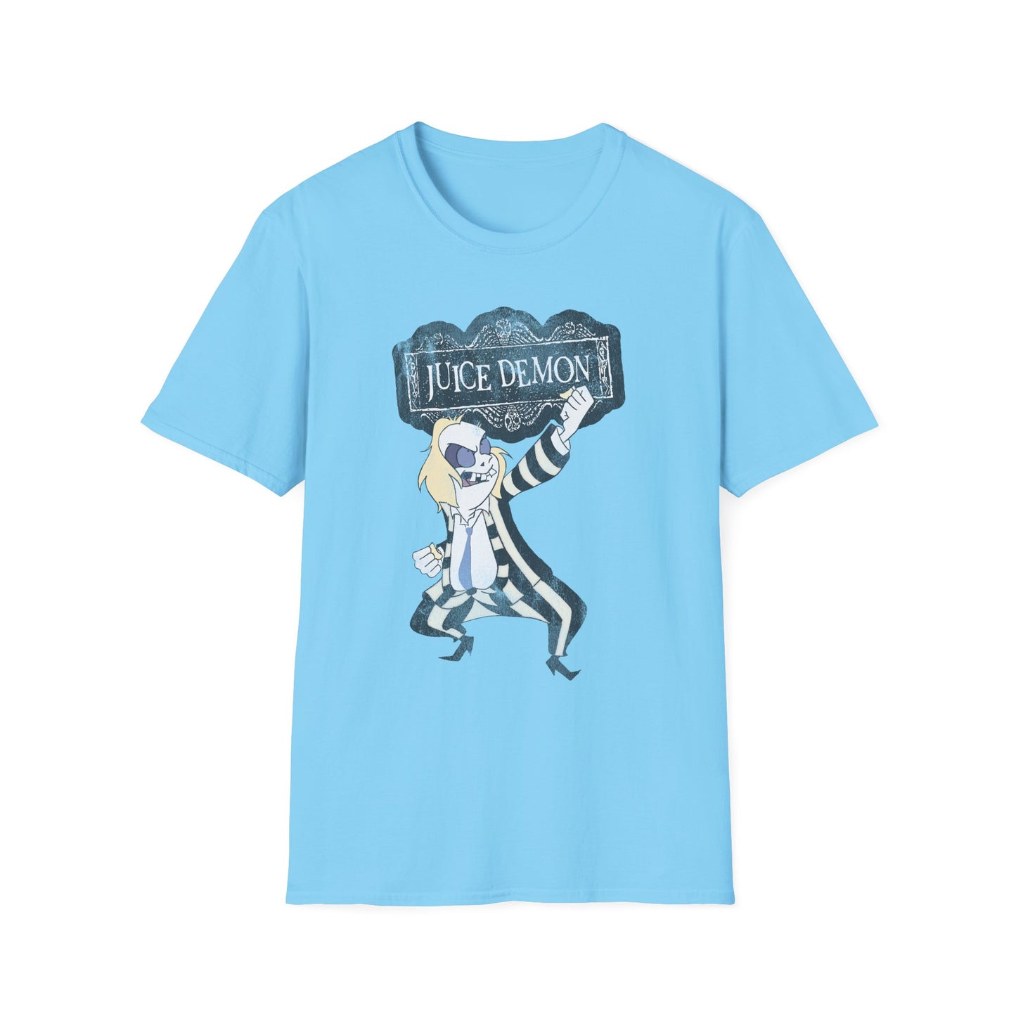 Juice Demon Engrish Parody Meme Distressed Unisex Softstyle T-Shirt