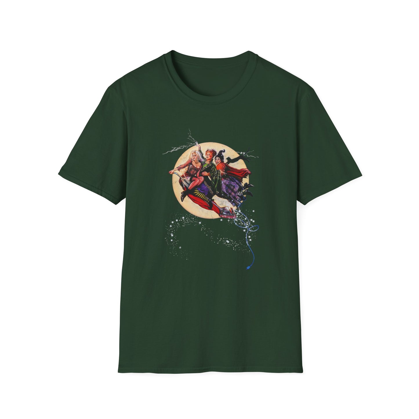 Moon Witches Distressed Unisex Softstyle T-Shirt
