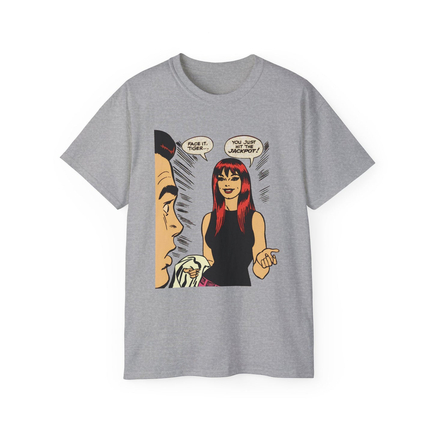 Face It, Tiger... Retro Halftone Panel Unisex Ultra Cotton Tee