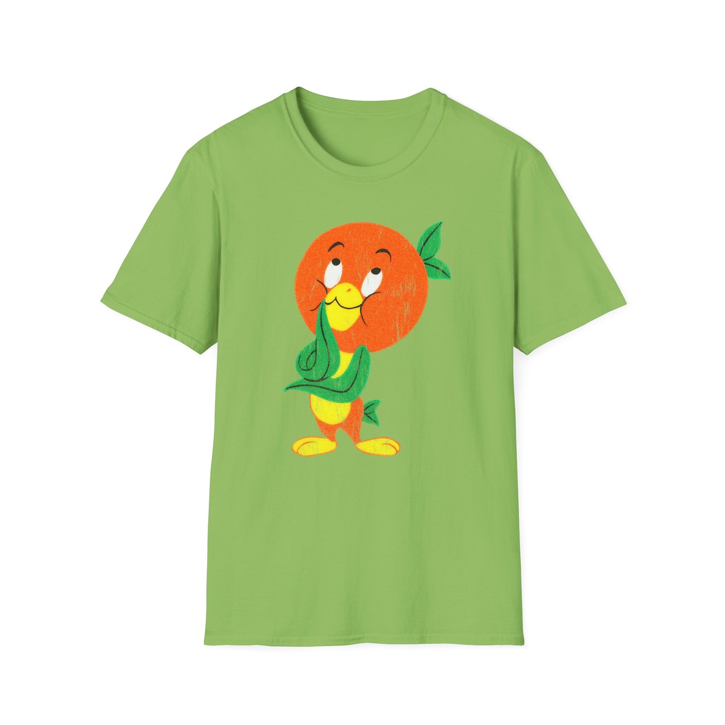 Orange Bird Distressed Softstyle Unisex T-Shirt