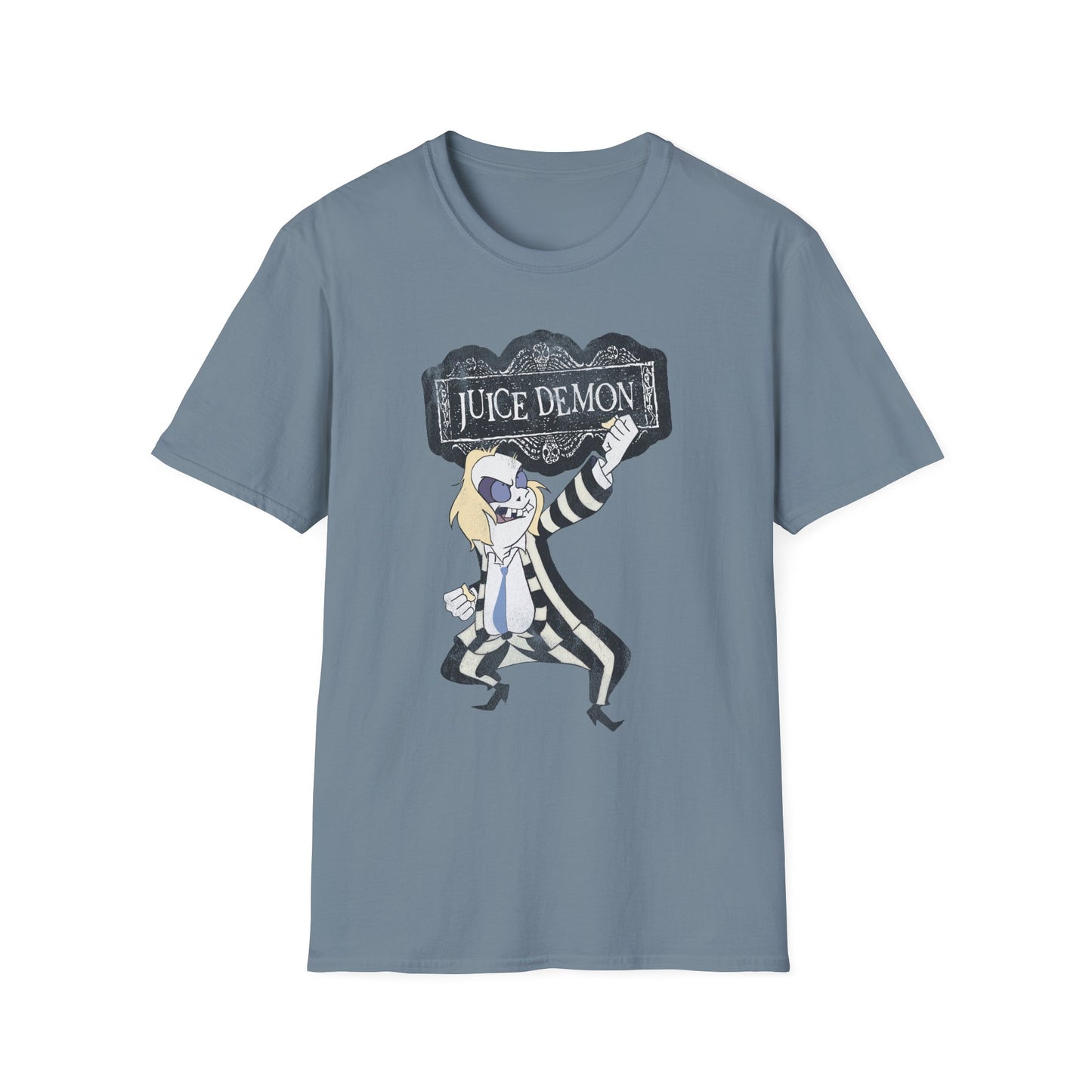 Juice Demon Engrish Parody Meme Distressed Unisex Softstyle T-Shirt