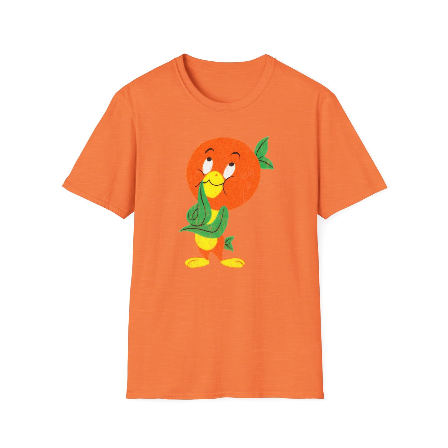 Orange Bird Distressed Softstyle Unisex T-Shirt