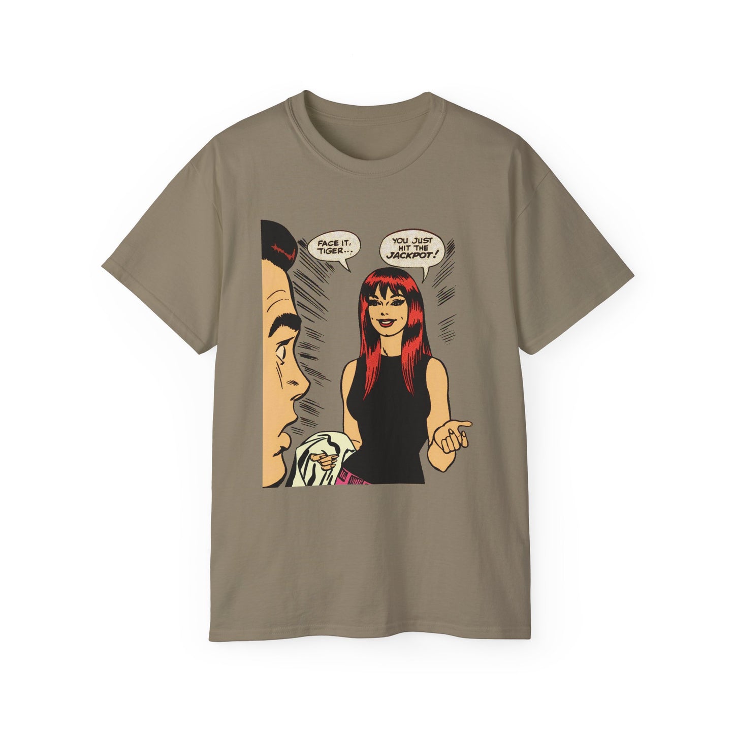 Face It, Tiger... Retro Halftone Panel Unisex Ultra Cotton Tee