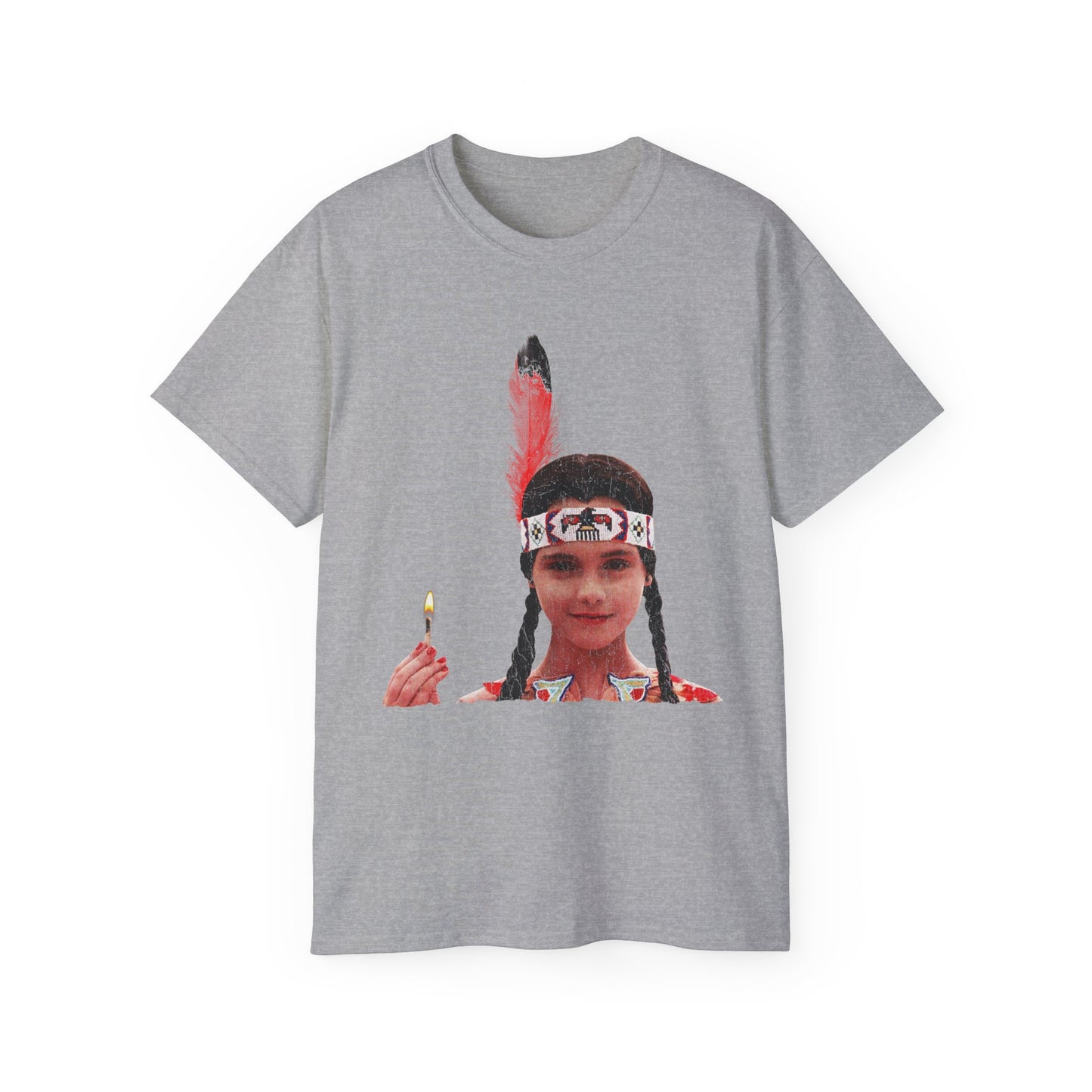 Native American Goth Girl Dark Thanksgiving Play Speech Unisex Ultra Cotton Tee