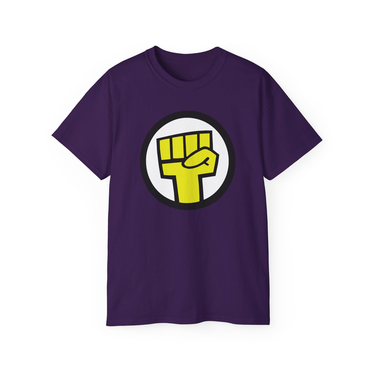 Raised Yellow Fist Logo Animated Rock Band Cosplay Unisex Tee
