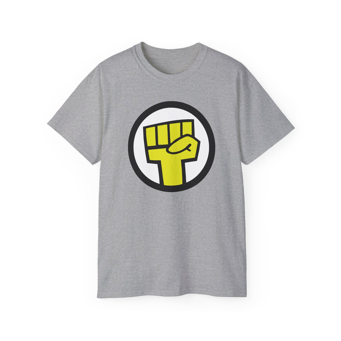 Raised Yellow Fist Logo Animated Rock Band Cosplay Unisex Tee