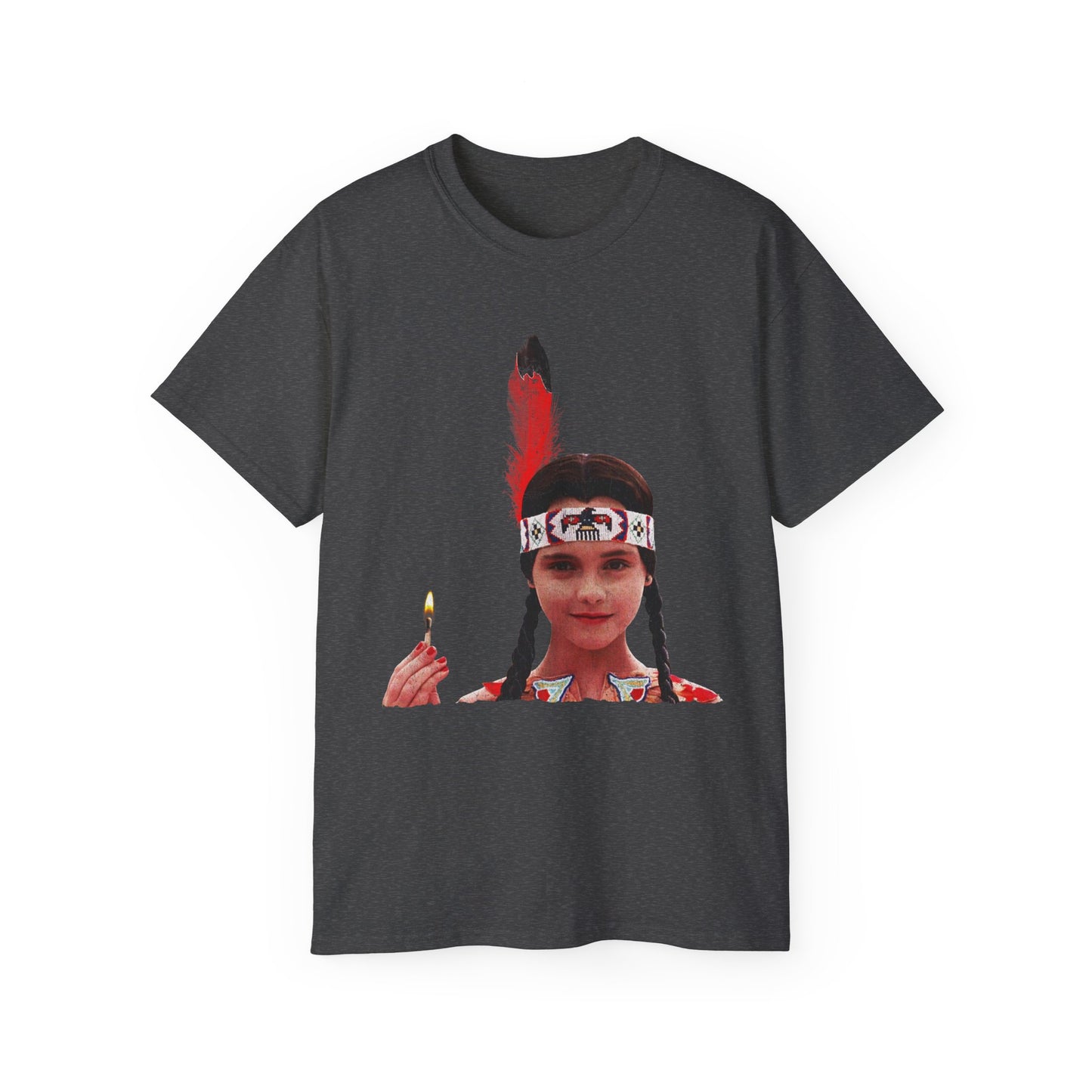 Native American Goth Girl Dark Thanksgiving Play Speech Unisex Ultra Cotton Tee