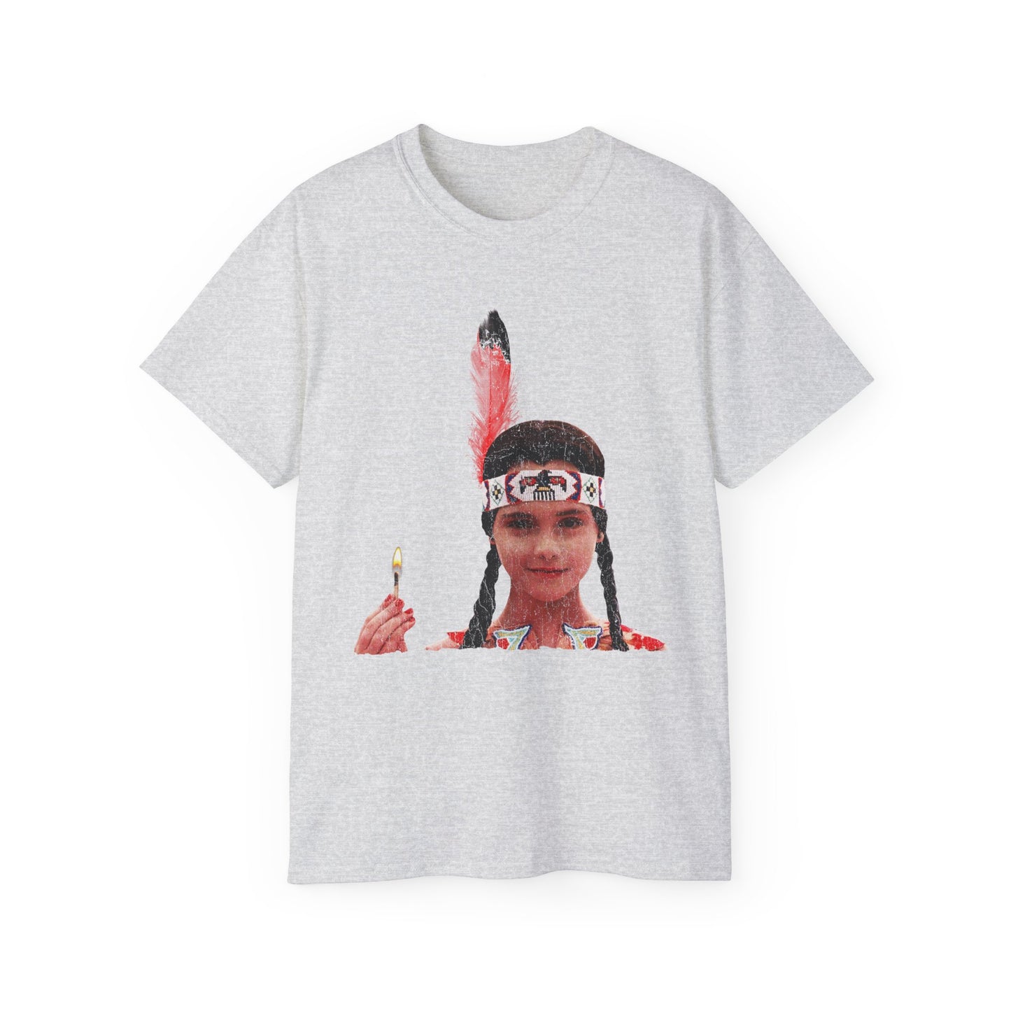 Native American Goth Girl Dark Thanksgiving Play Speech Unisex Ultra Cotton Tee
