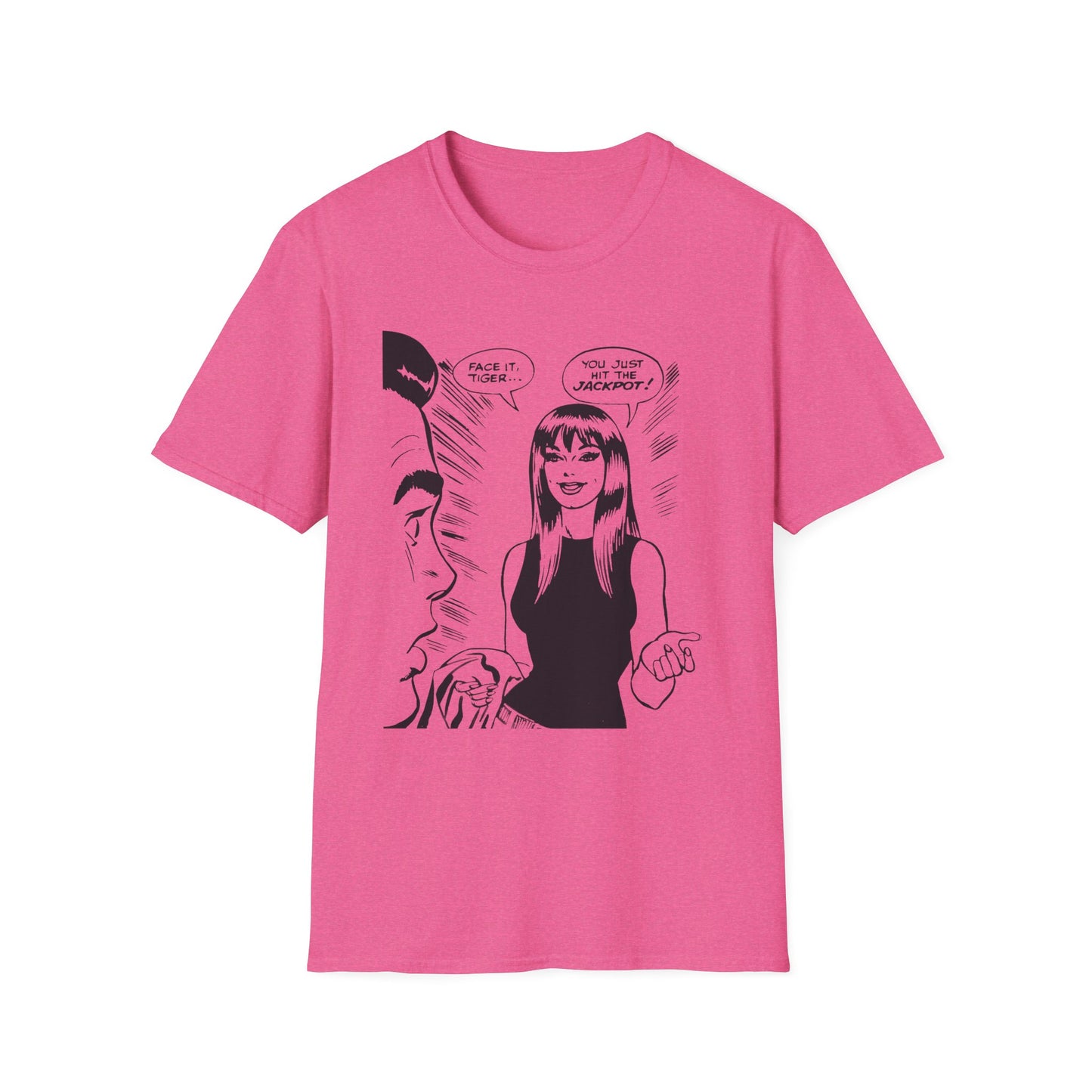 Face It, Tiger... Lineart Panel Unisex Softstyle T-Shirt
