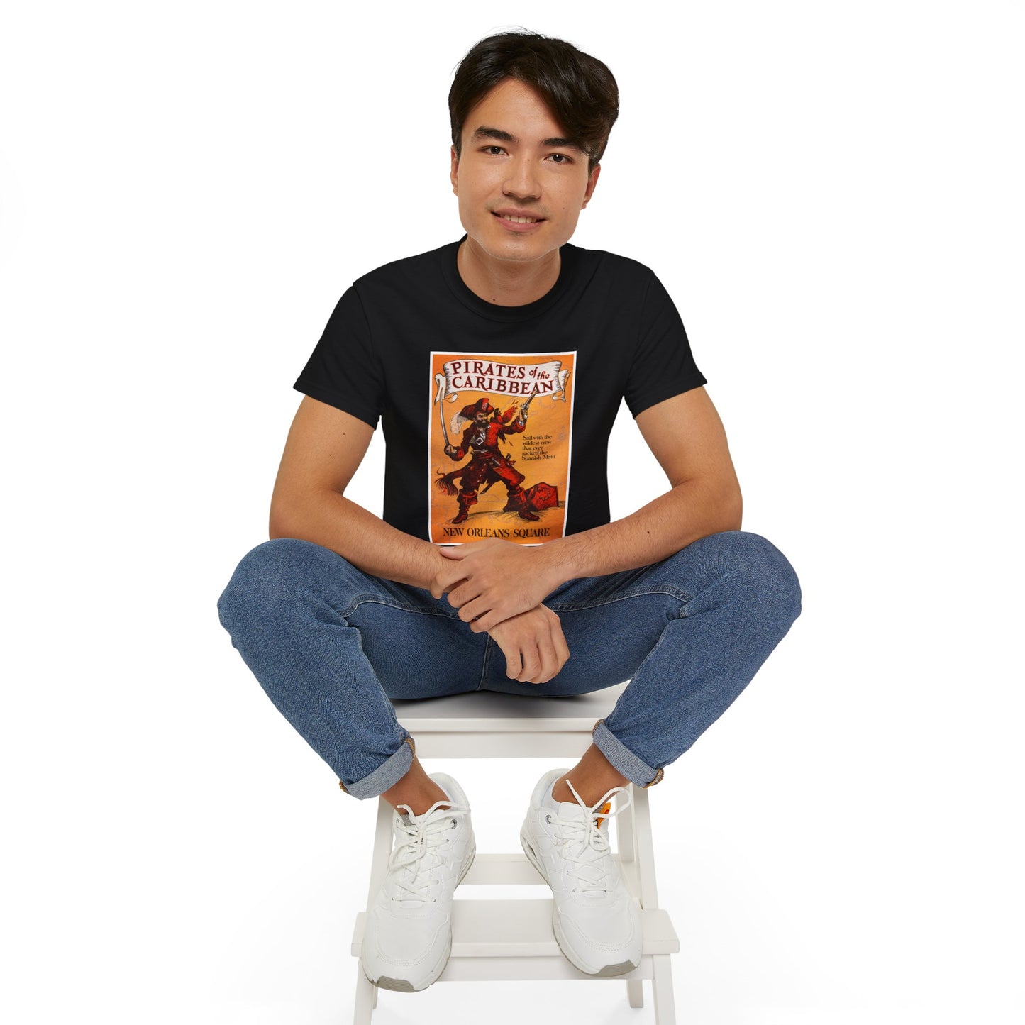 New Orleans Square Vintage Pirate Poster Unisex Classic Tee